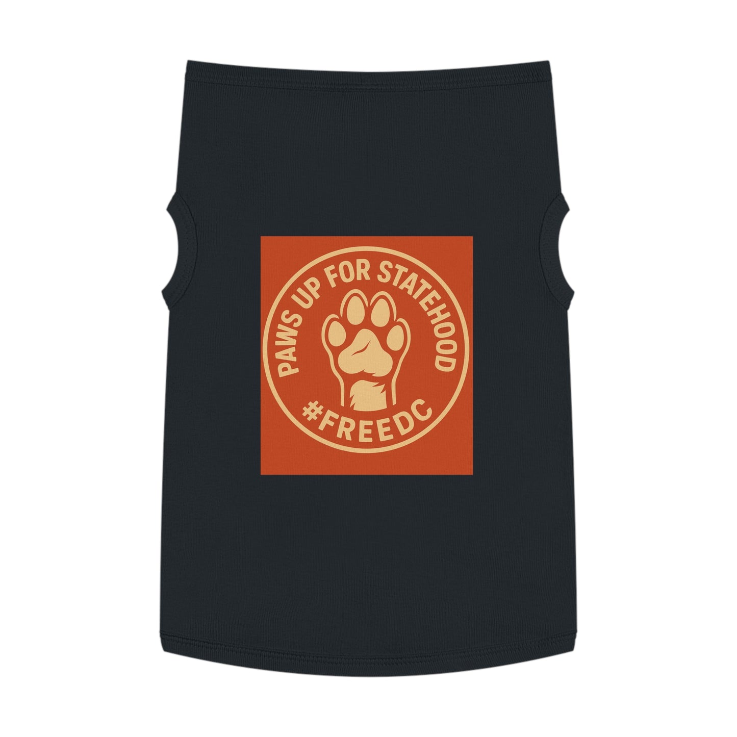 Pet Tank Top for Dogs, Paws Up for Statehood Tee, Dog Pride Apparel, Cute Pet Clothing, Funny Dog Shirt, Ideal for Pet Lovers