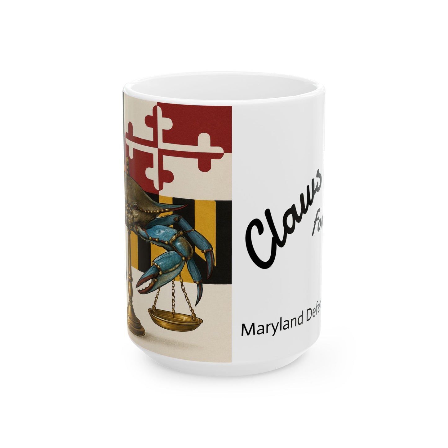 Maryland Defense Attorney Mug | Coastal Vibe Coffee Cup | Gift for Seafood Lovers, Beach House Decor, Summer Celebrations, Maryland Lawyers