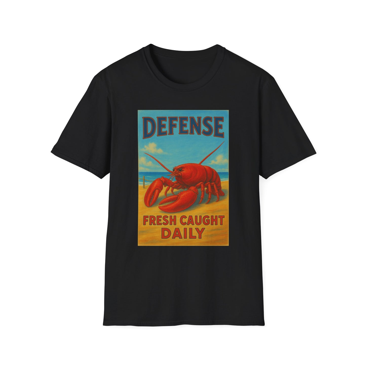 Maine Defense Attorney T-Shirt for Seafood Lovers, Unisex Tee, Quirky Gift for Lawyers, Beachwear, Maine Vacation Merch
