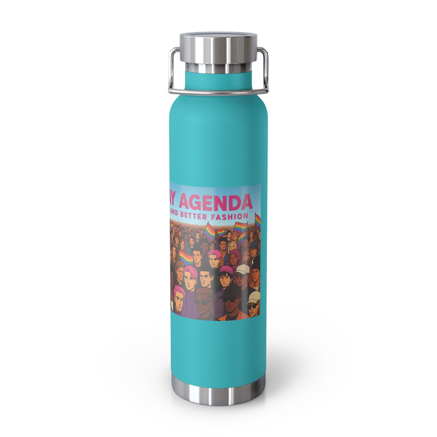LGBTQ+ Insulated Water Bottle, Eco-Friendly Hydration, Pride Gifts, Trendy Travel Mug, Stainless Steel Flask