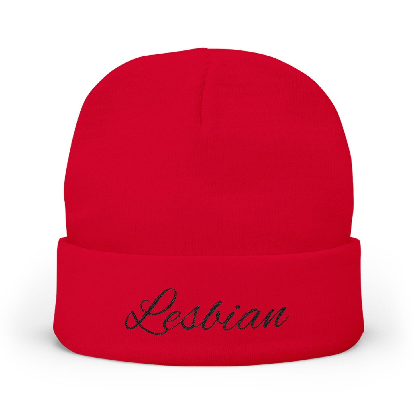 Embroidered Knit Beanie - Cozy Winter Hat for Warmth & Style, Ideal for LGBTQ+ Pride, Gifts for Friends, Casual Wear