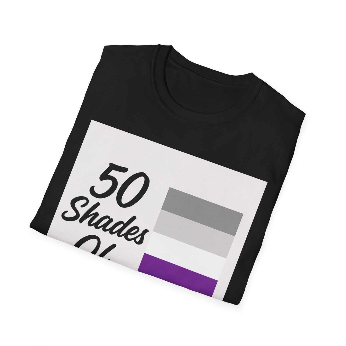 Graysexual Unisex Softstyle T-Shirt - 50 Shades Of Pride Tee, LGBTQ+ Apparel, Casual Wear, Birthday Gift, Comfortable Everyday Shirt
