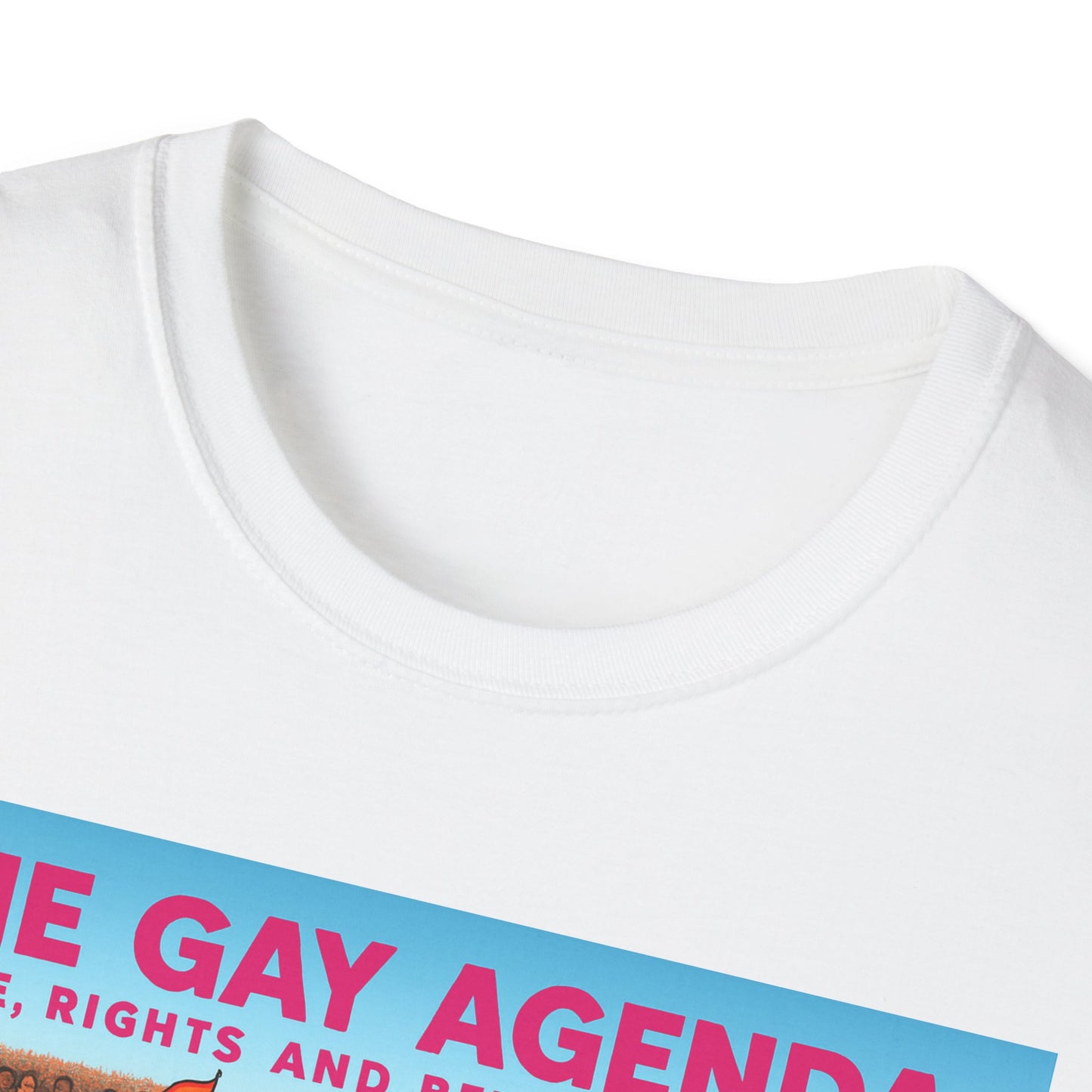 Colorful Pride T-Shirt | The Gay Agenda Tee, LGBTQ+ Apparel, Gay Rights Shirt, Pride Month Clothing, Festival Wear