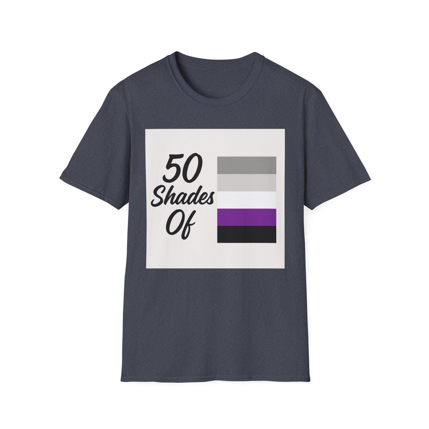 Graysexual Unisex Softstyle T-Shirt - 50 Shades Of Pride Tee, LGBTQ+ Apparel, Casual Wear, Birthday Gift, Comfortable Everyday Shirt