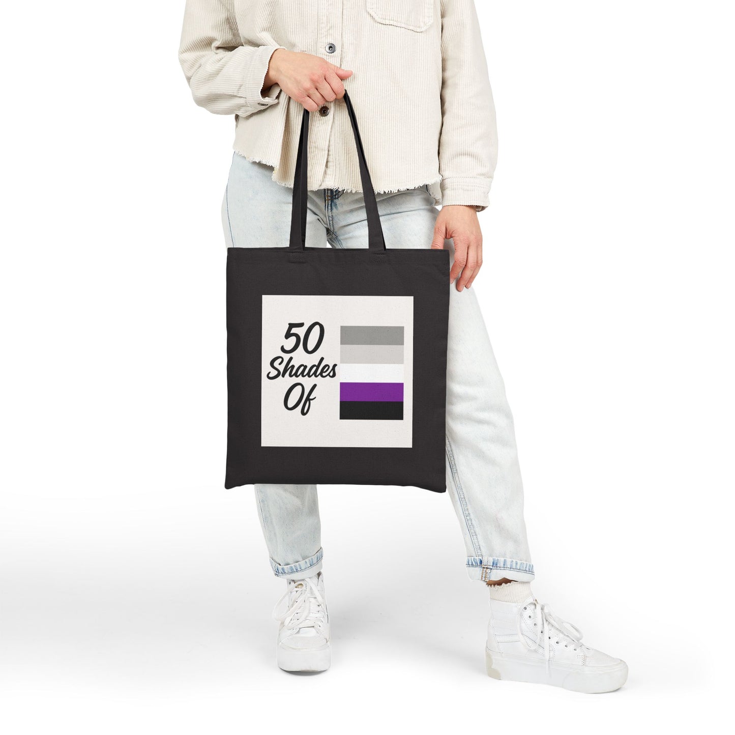 Graysexual - 50 Shades Of Cotton Canvas Tote Bag - Eco-Friendly, Reusable Shopping Bag, Gift for Book Lovers, Stylish Grocery Tote, Everyday Carryall