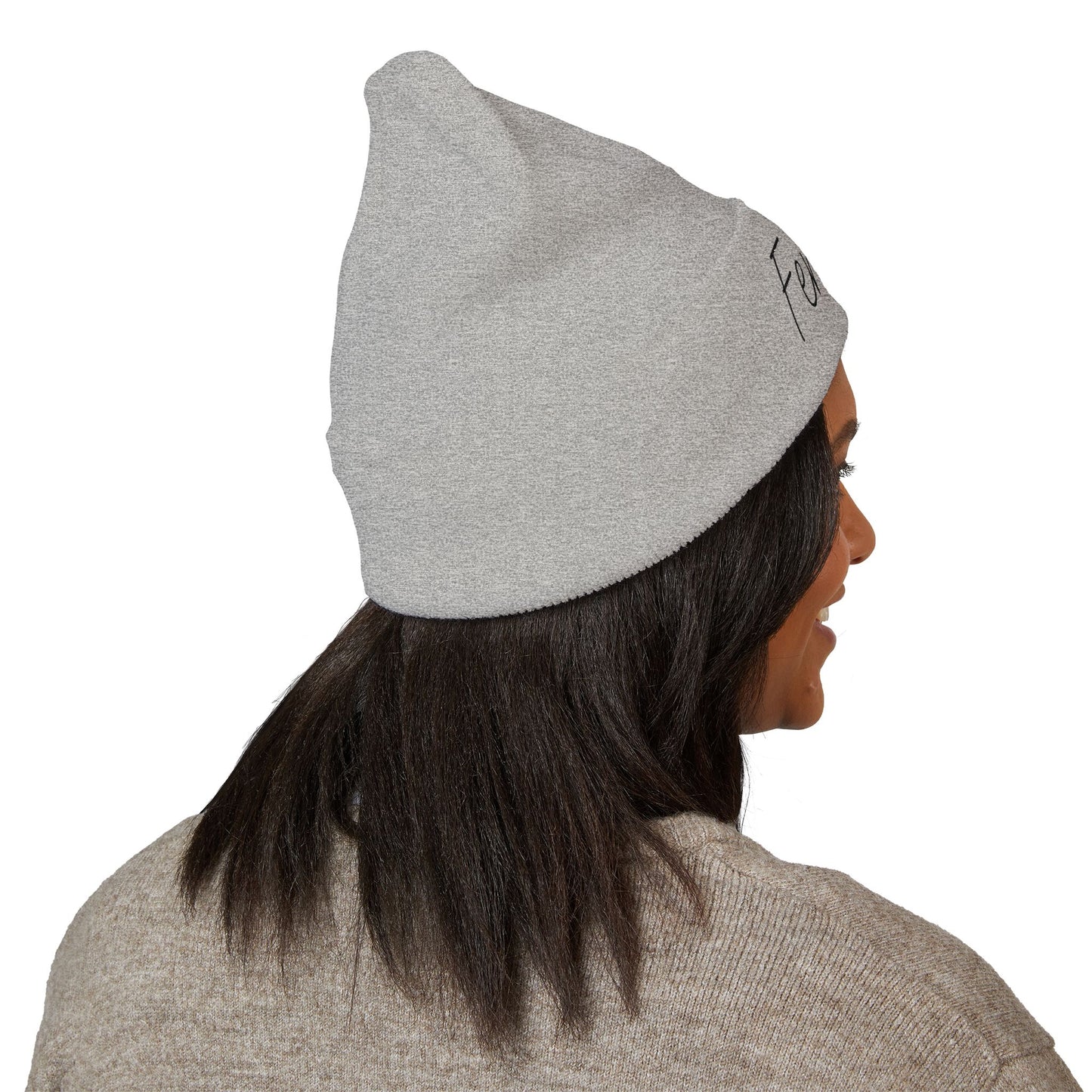 Embroidered Beanie, Cozy Winter Hat, Fashion Accessory, Gift for Her, Femme LGBTQ, Cute Fall Style