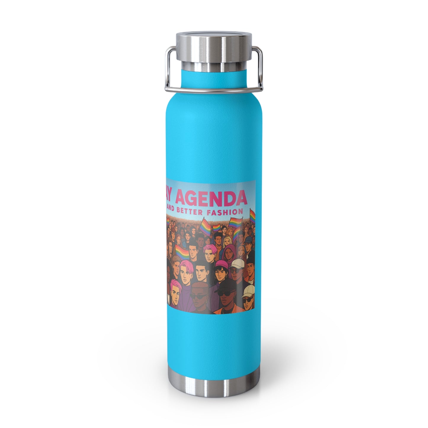 LGBTQ+ Insulated Water Bottle, Eco-Friendly Hydration, Pride Gifts, Trendy Travel Mug, Stainless Steel Flask