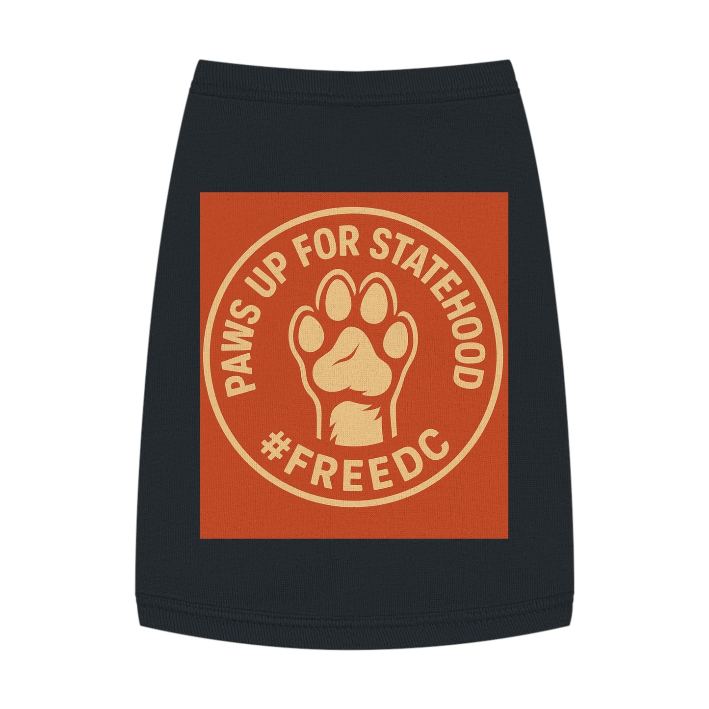 Pet Tank Top for Dogs, Paws Up for Statehood Tee, Dog Pride Apparel, Cute Pet Clothing, Funny Dog Shirt, Ideal for Pet Lovers