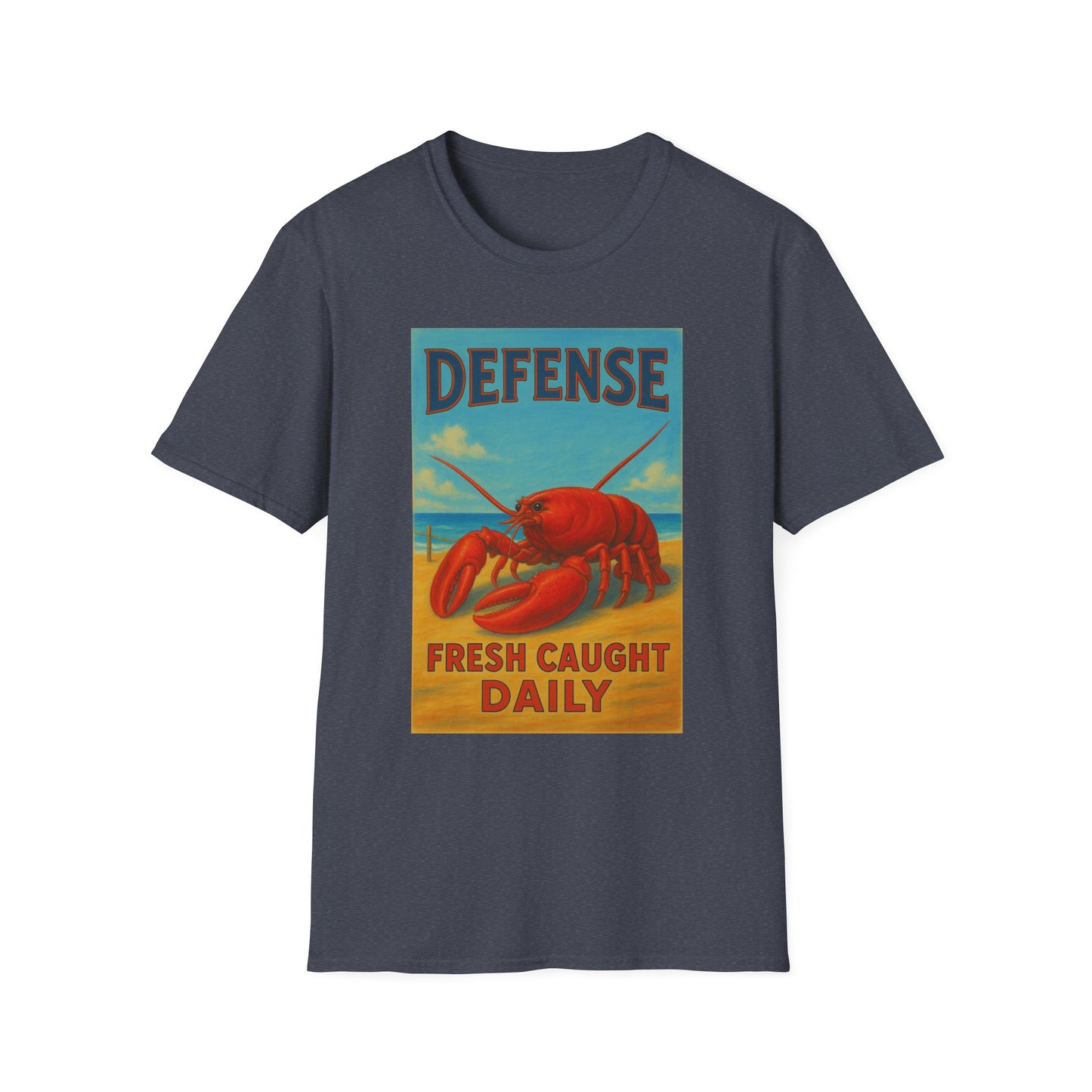 Maine Defense Attorney T-Shirt for Seafood Lovers, Unisex Tee, Quirky Gift for Lawyers, Beachwear, Maine Vacation Merch