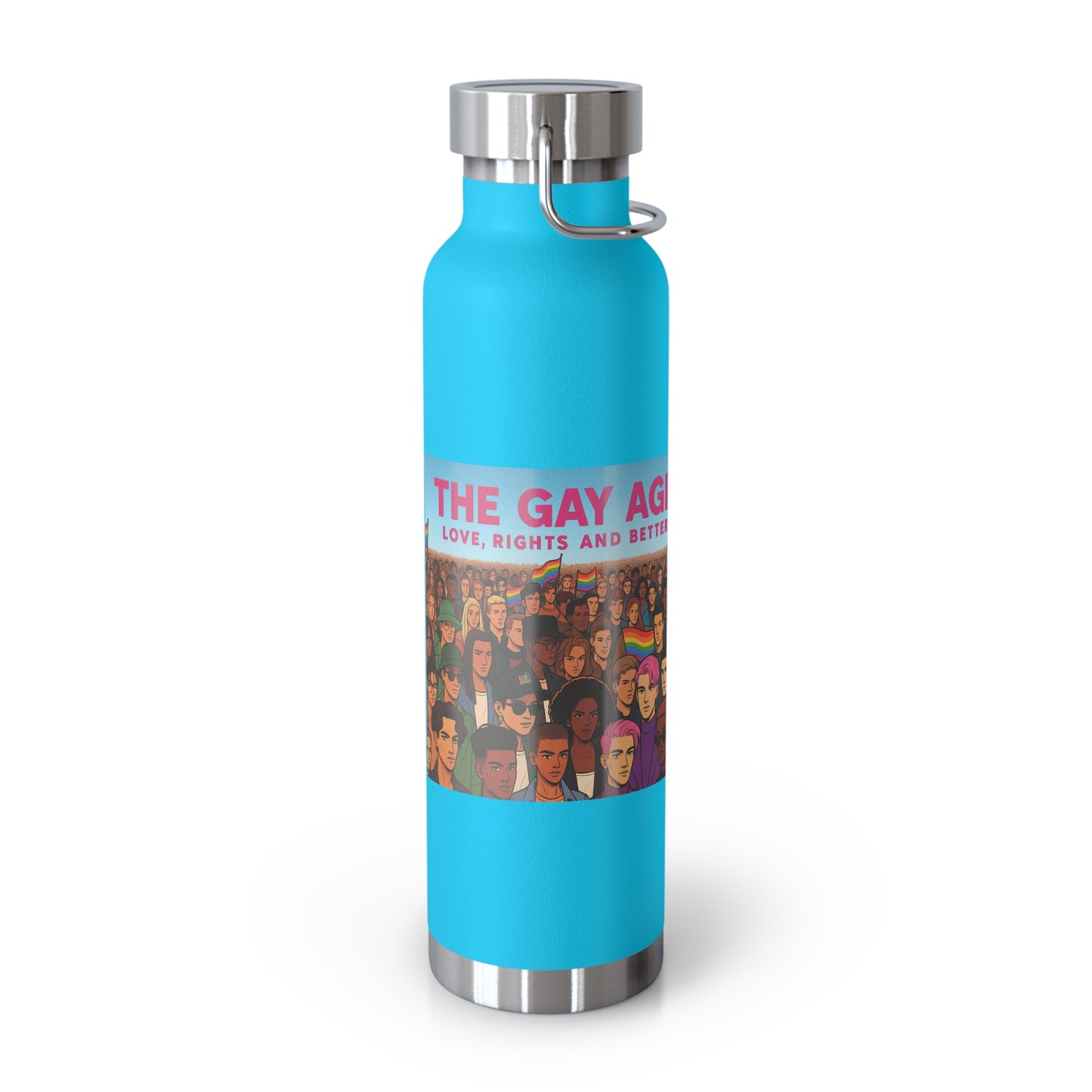 LGBTQ+ Insulated Water Bottle, Eco-Friendly Hydration, Pride Gifts, Trendy Travel Mug, Stainless Steel Flask