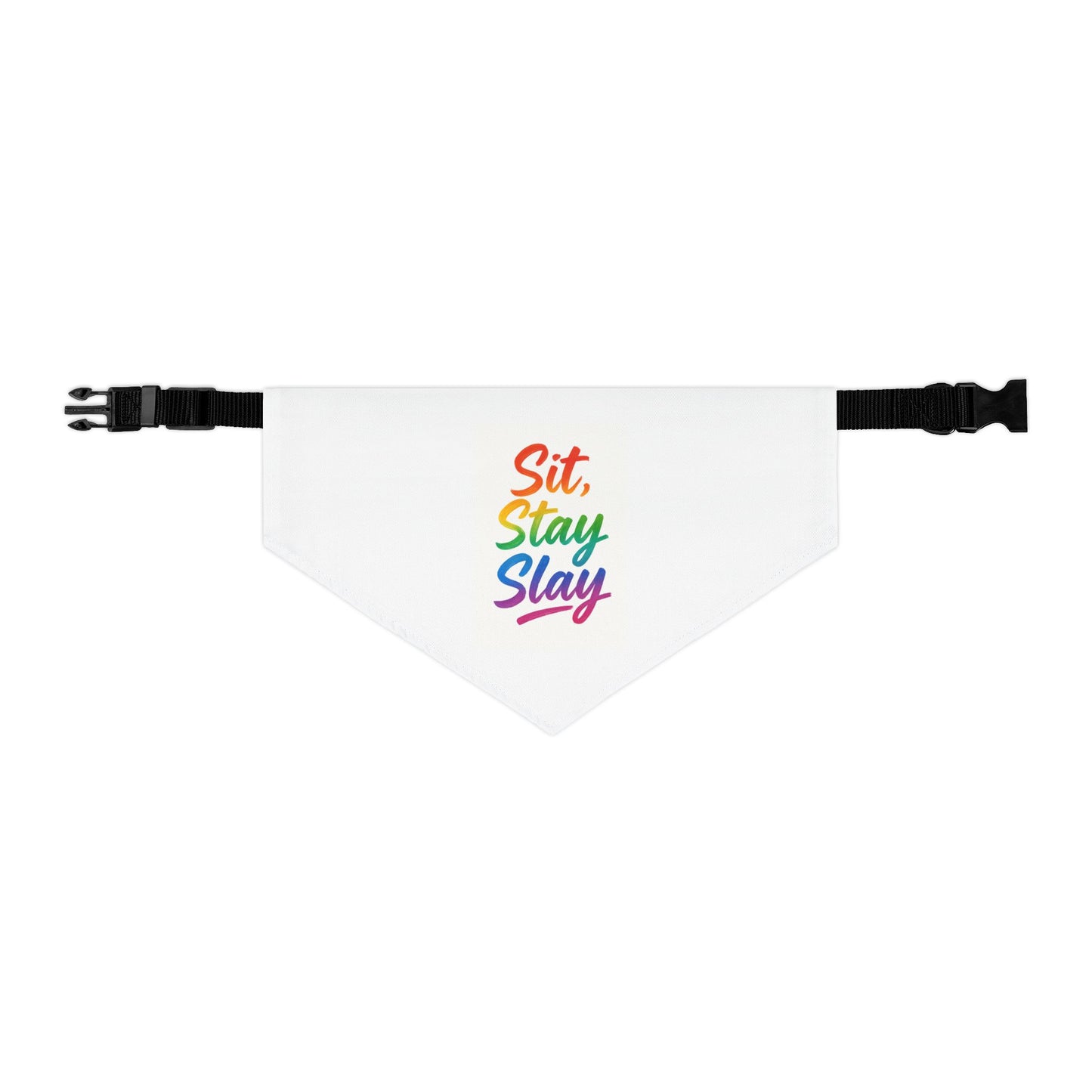 Rainbow Pet Bandana Collar, Fun Dog Accessory, Gift for Pet Lovers, Stylish Dog Bandana, LGBTQIA