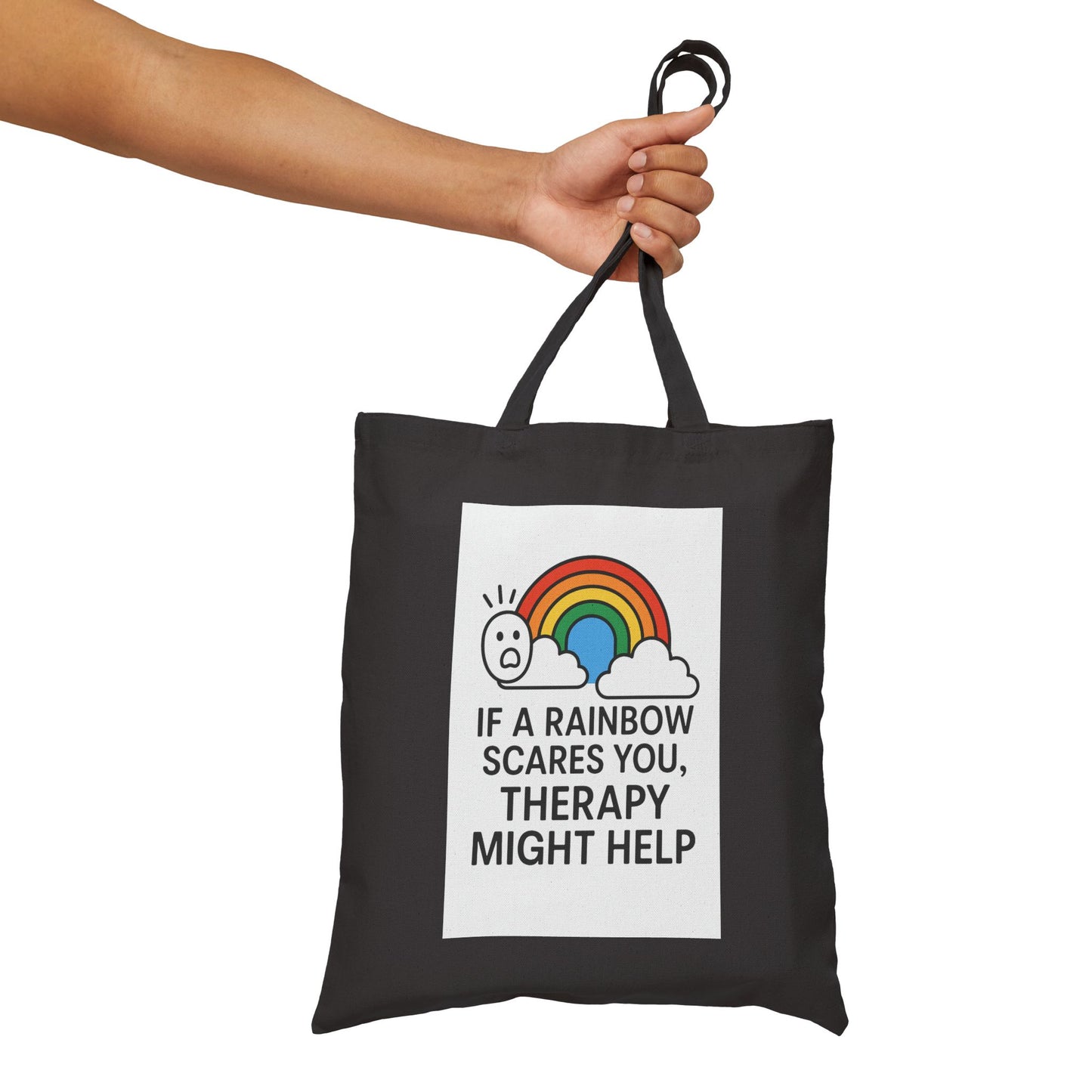 LGBTQIA Rainbow Tote Bag | Canvas Shopping Bag, Eco-Friendly Tote, Beach Bag, Art Bag, Pride Bag