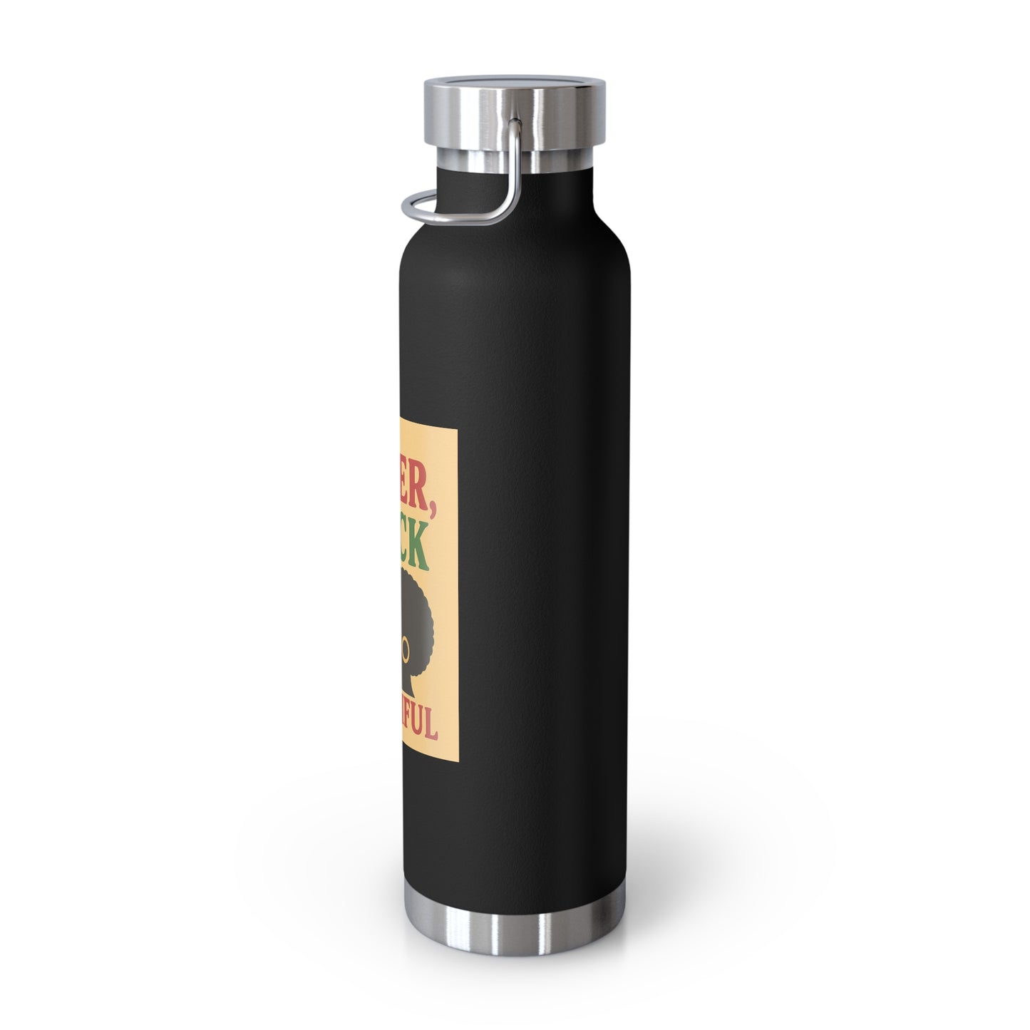 Queer Black and Beautiful Travel Bottle - Stylish Insulated Water Bottle, Eco-Friendly Hydration for Activists, Pride Events, Gifts