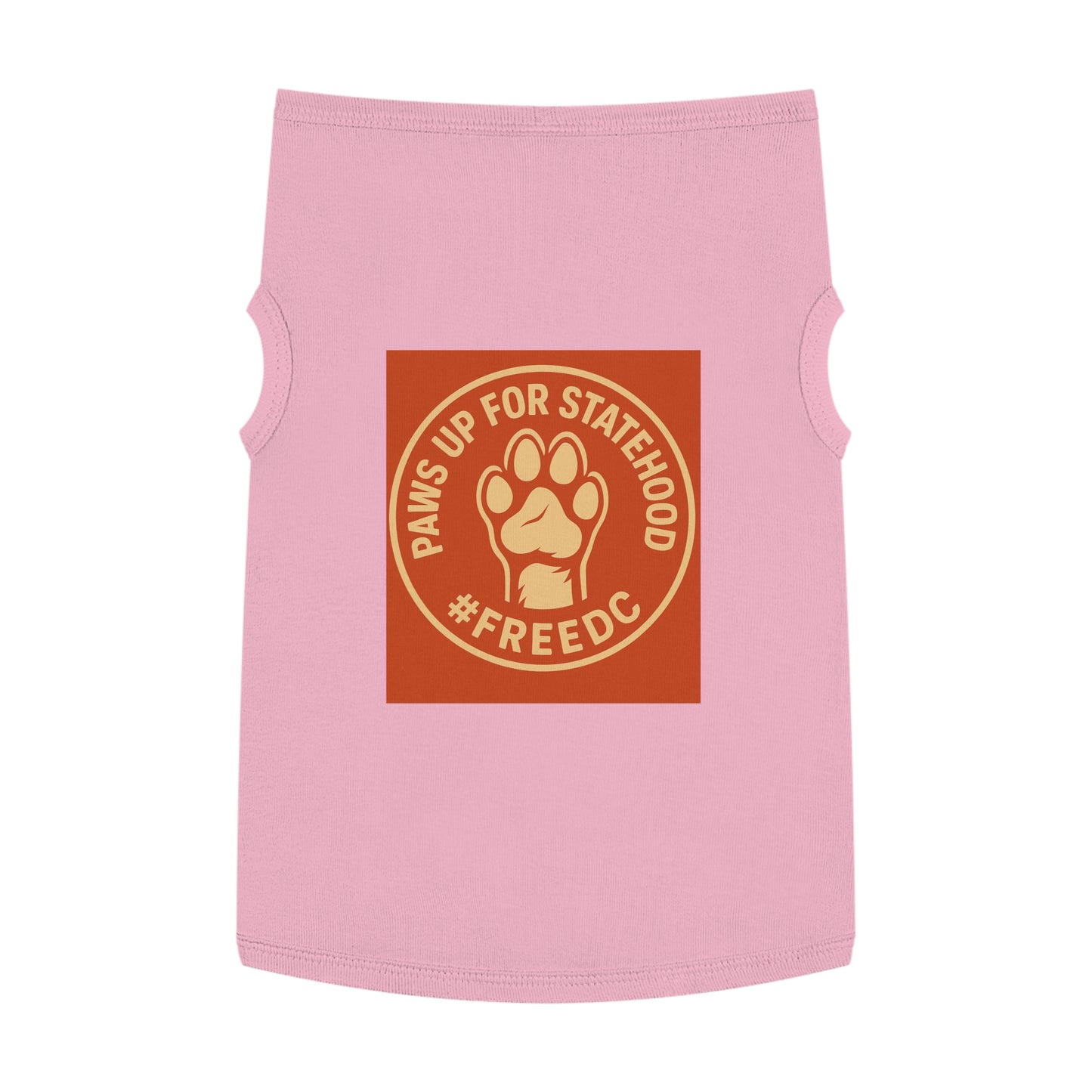 Pet Tank Top for Dogs, Paws Up for Statehood Tee, Dog Pride Apparel, Cute Pet Clothing, Funny Dog Shirt, Ideal for Pet Lovers
