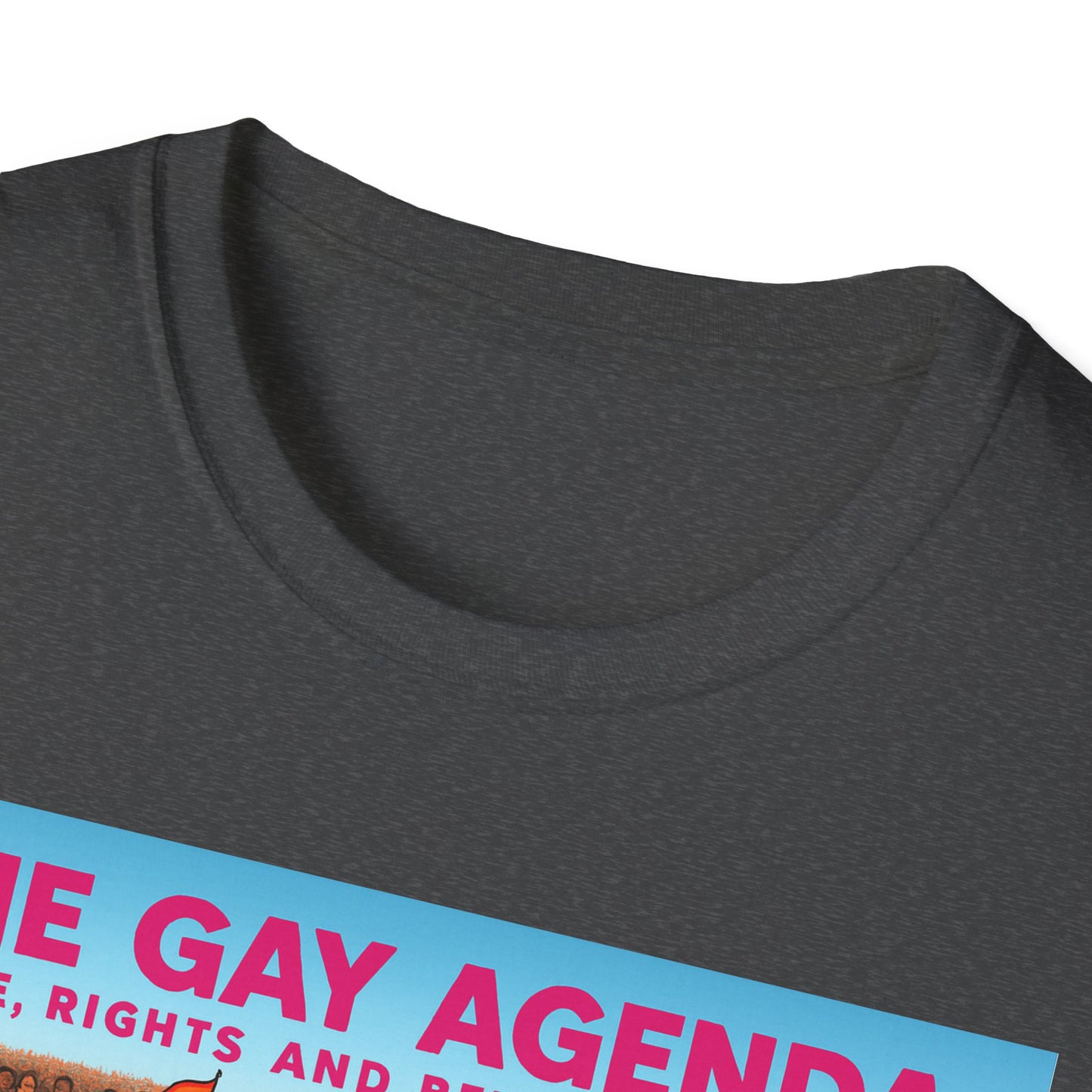 Colorful Pride T-Shirt | The Gay Agenda Tee, LGBTQ+ Apparel, Gay Rights Shirt, Pride Month Clothing, Festival Wear