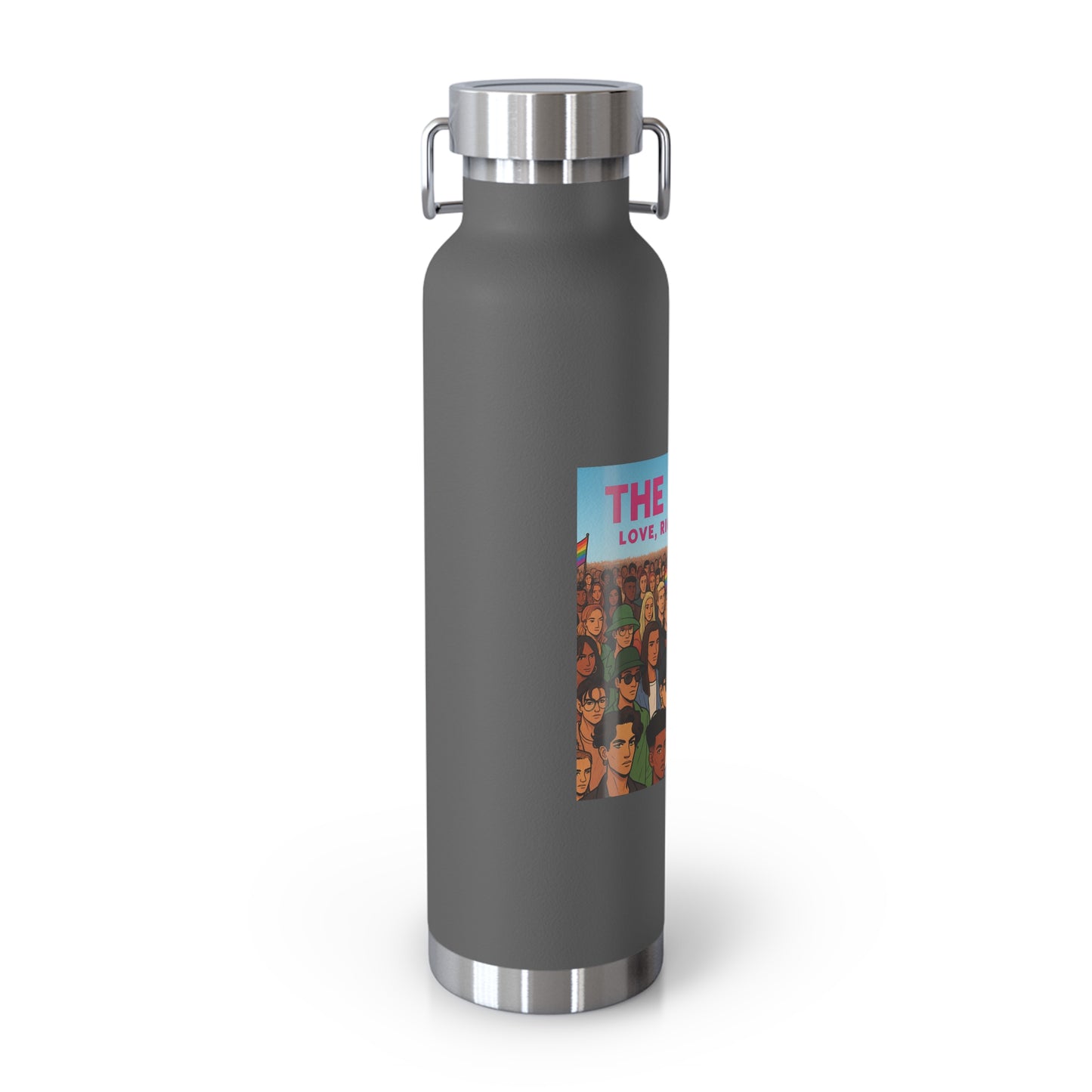 LGBTQ+ Insulated Water Bottle, Eco-Friendly Hydration, Pride Gifts, Trendy Travel Mug, Stainless Steel Flask