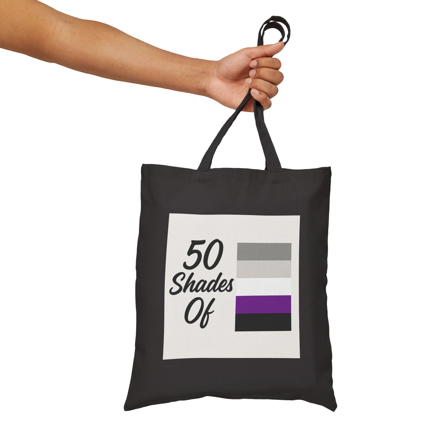 Graysexual - 50 Shades Of Cotton Canvas Tote Bag - Eco-Friendly, Reusable Shopping Bag, Gift for Book Lovers, Stylish Grocery Tote, Everyday Carryall