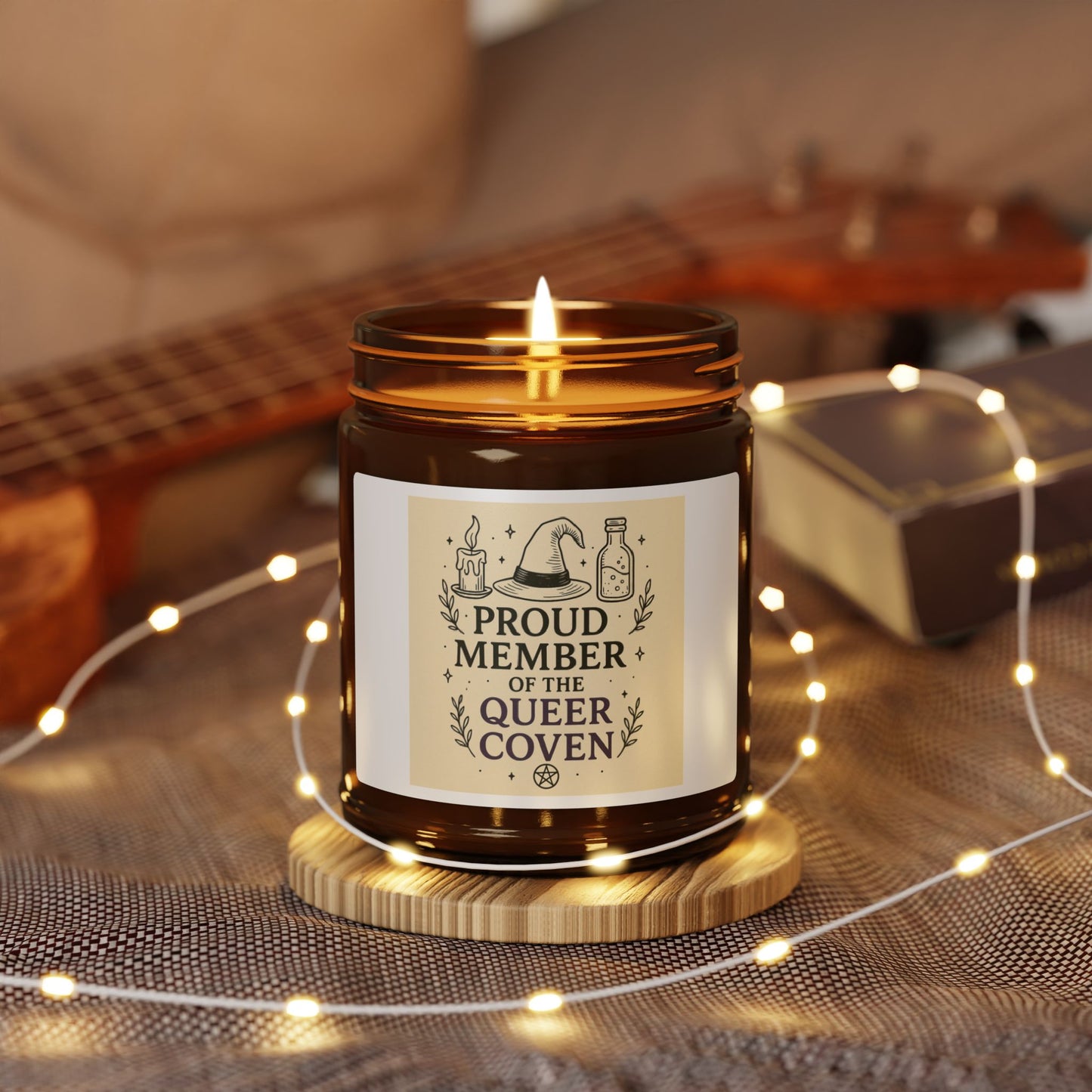Proud Member of the Queer Coven Scented Soy Candle, LGBTQ+ Gift, Home Decor, Aromatherapy, Pride Candle, Witchy Candle