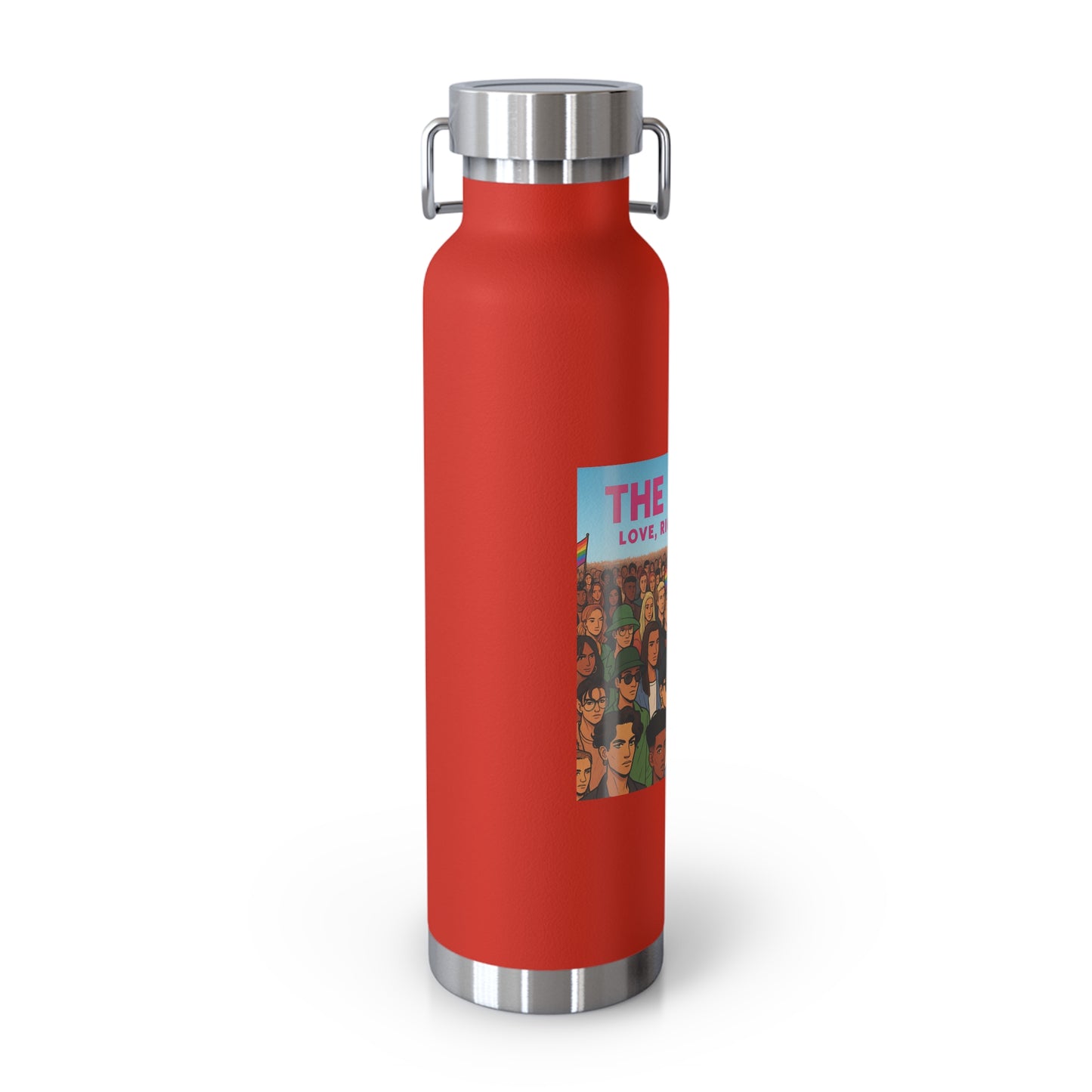 LGBTQ+ Insulated Water Bottle, Eco-Friendly Hydration, Pride Gifts, Trendy Travel Mug, Stainless Steel Flask