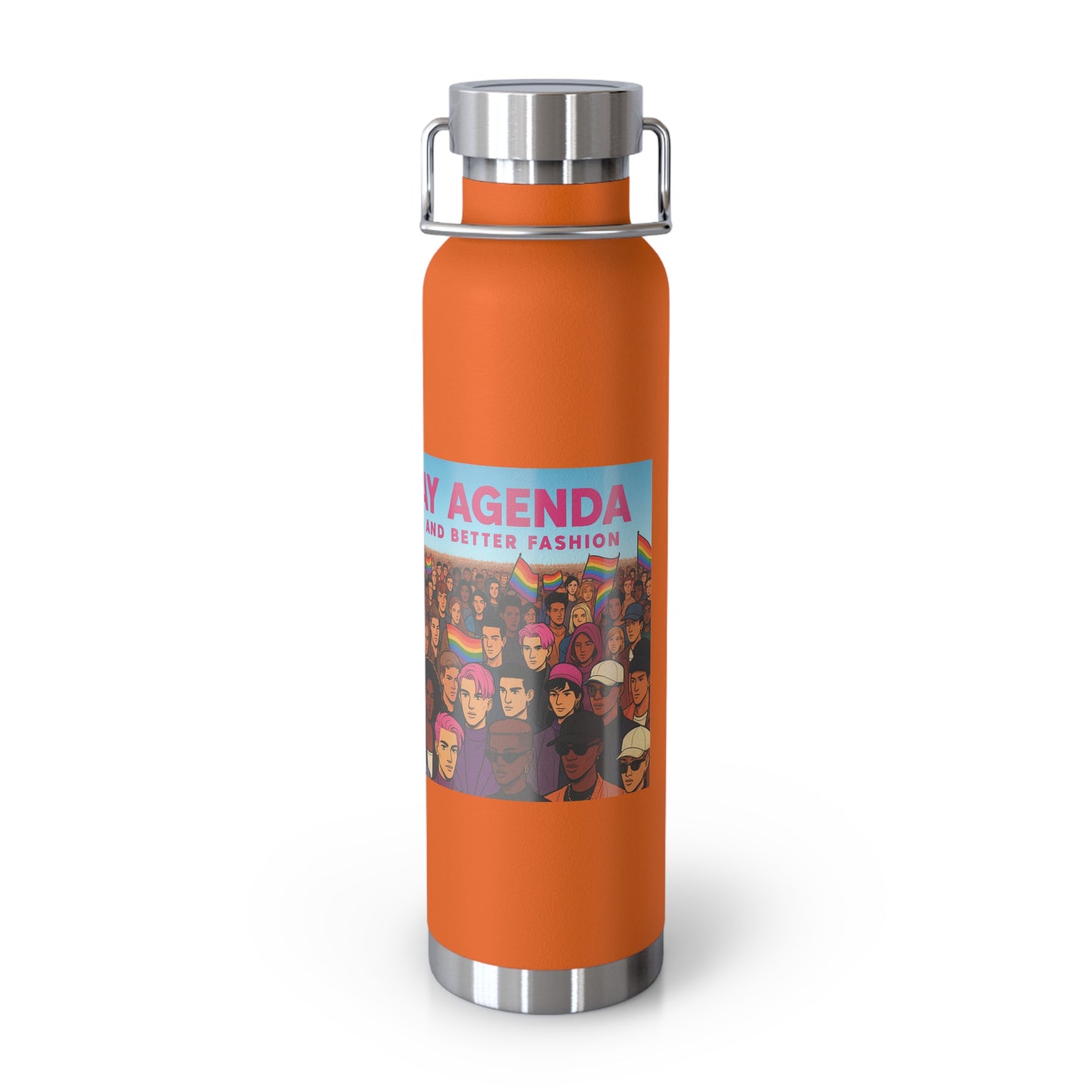 LGBTQ+ Insulated Water Bottle, Eco-Friendly Hydration, Pride Gifts, Trendy Travel Mug, Stainless Steel Flask