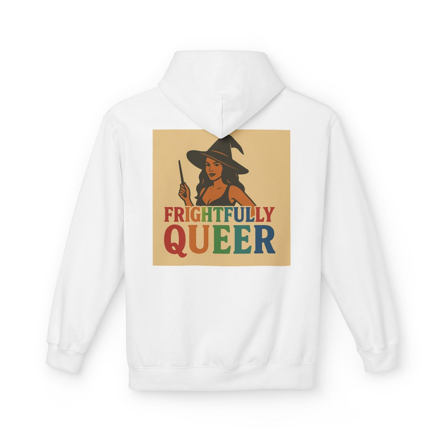 Frightfully Queer Fleece Hoodie, Unisex Halloween Hoodie, Fall Fashion, LGBTQ+ Pride Sweatshirt, Cozy Casual Wear