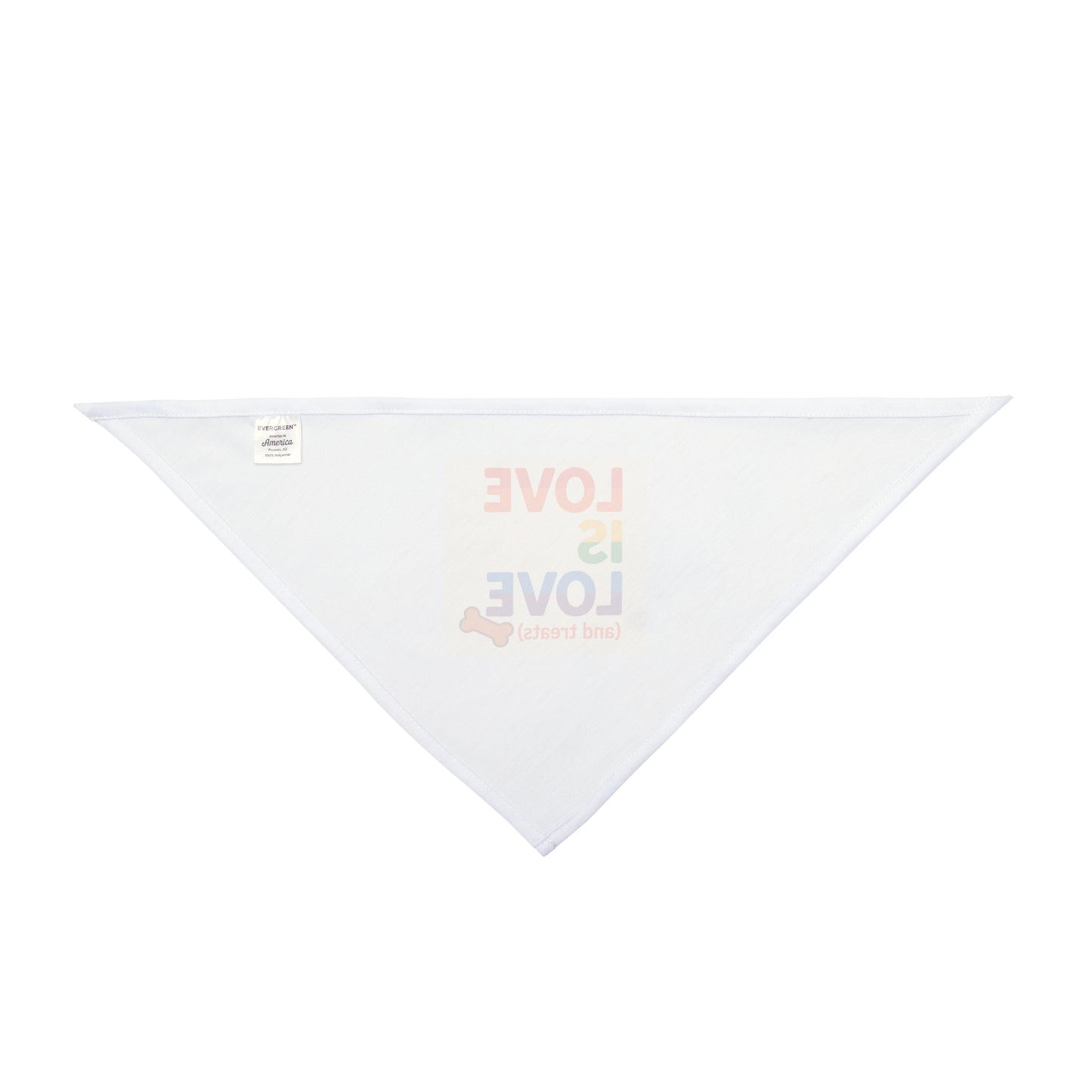 Rainbow Love Pet Bandana | Cute Dog Accessory, LGBTQ+ Pride, Summer Pet Fashion, Gift for Pet Lovers, Pet Parade