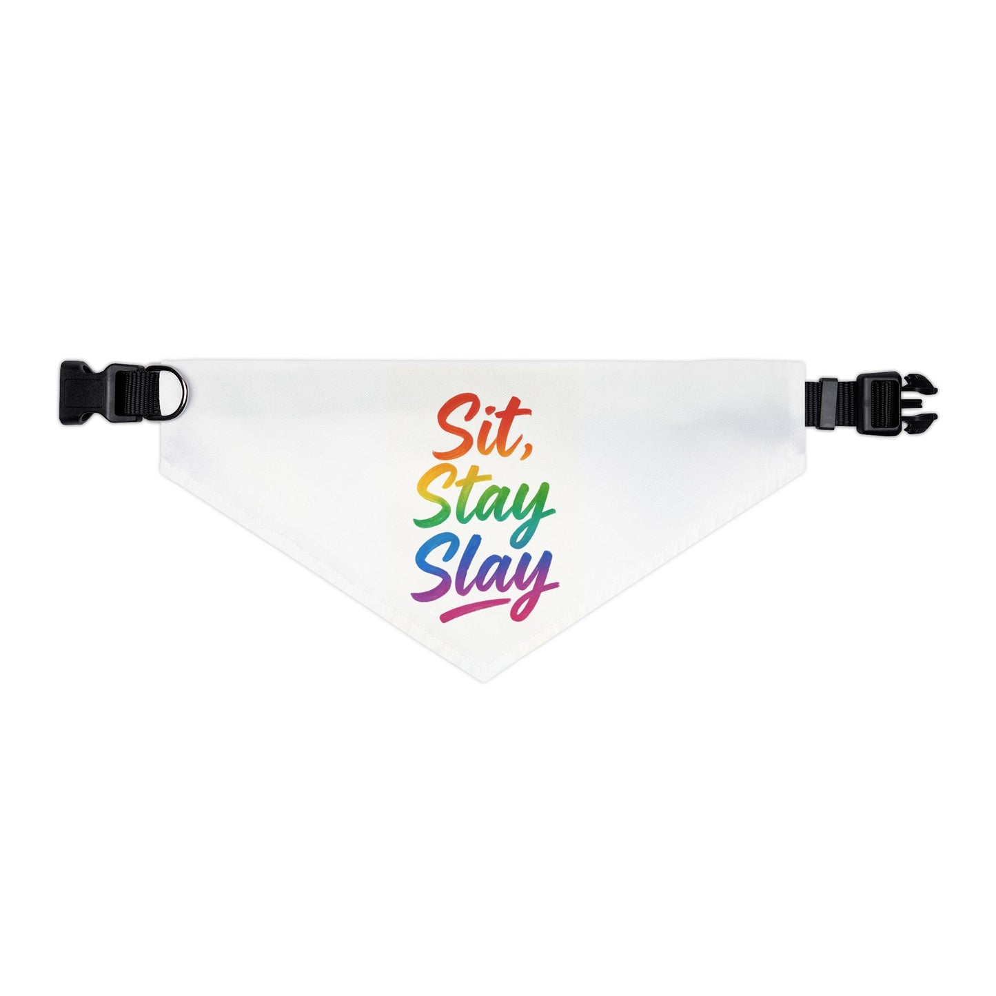 Rainbow Pet Bandana Collar, Fun Dog Accessory, Gift for Pet Lovers, Stylish Dog Bandana, LGBTQIA