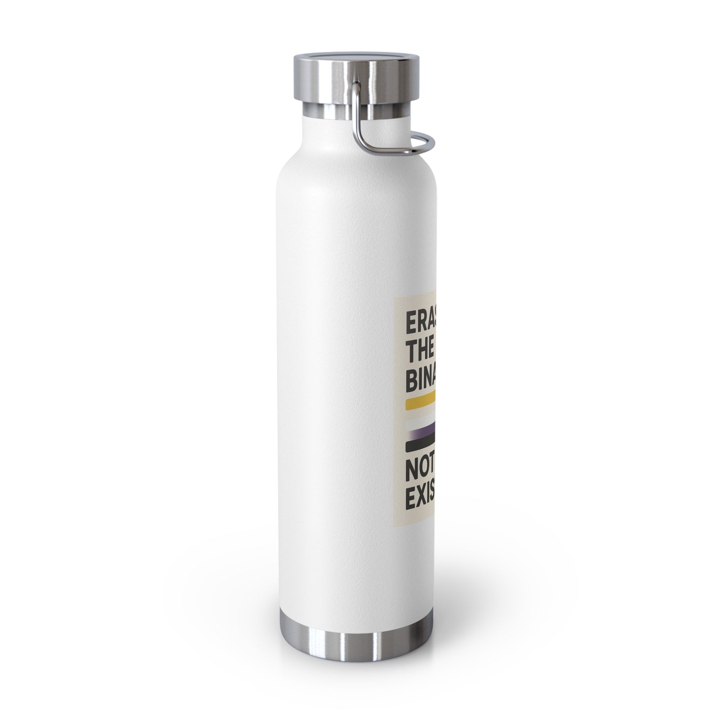 Nonbinary-Copper Insulated Water Bottle, Eco-Friendly Drinkware, Perfect for Activism, LGBTQ+ Pride, Fitness, Travel, Gifts