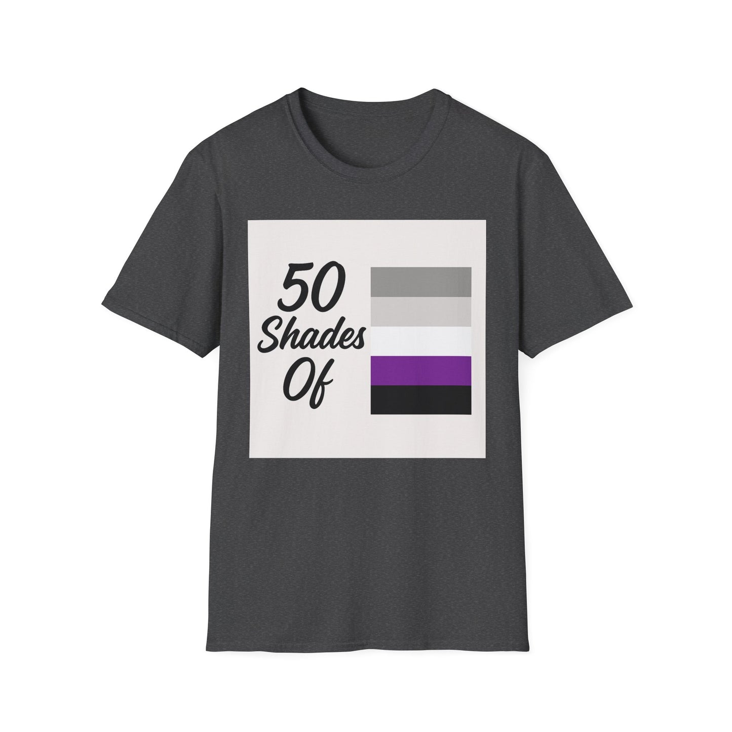 Graysexual Unisex Softstyle T-Shirt - 50 Shades Of Pride Tee, LGBTQ+ Apparel, Casual Wear, Birthday Gift, Comfortable Everyday Shirt