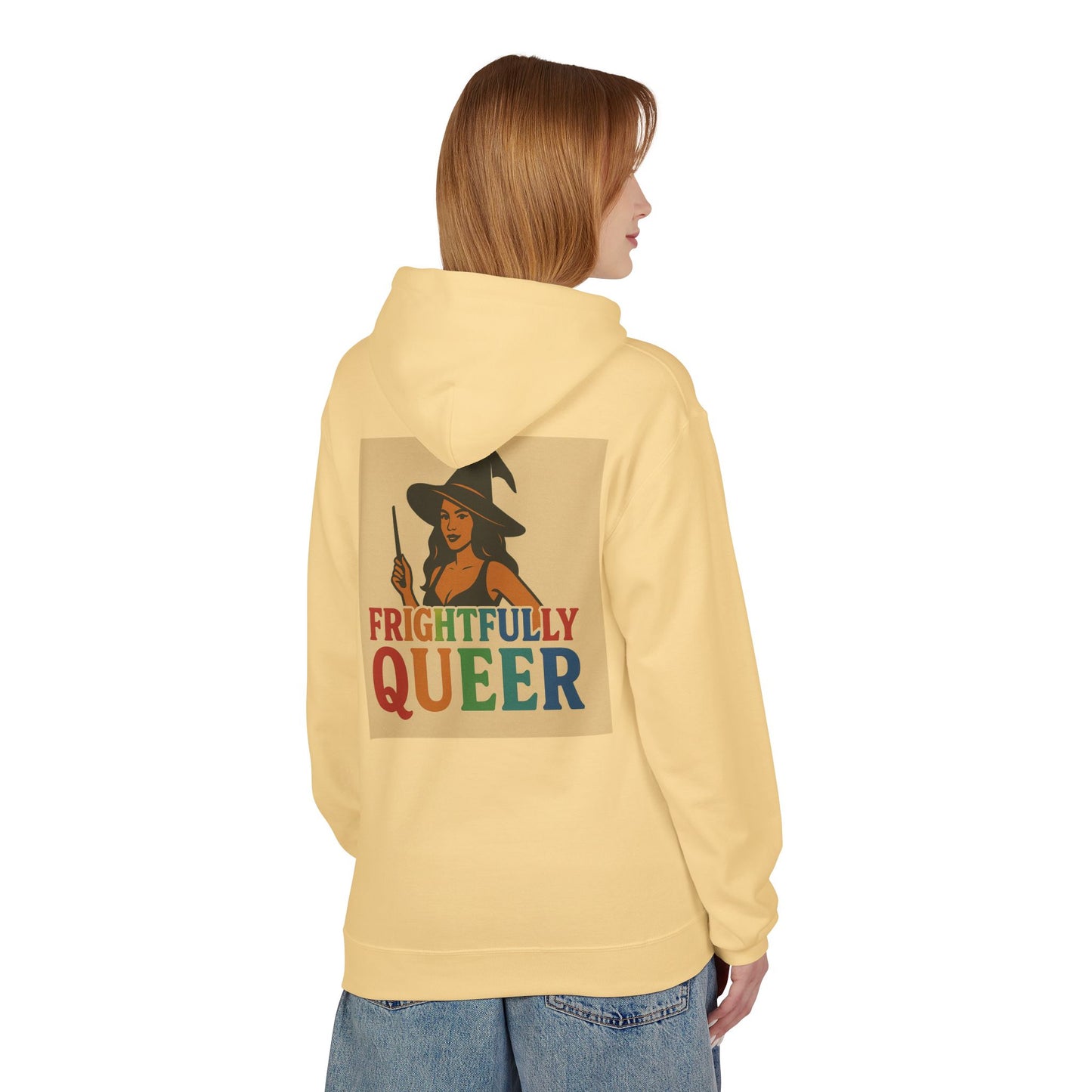 Frightfully Queer Fleece Hoodie, Unisex Halloween Hoodie, Fall Fashion, LGBTQ+ Pride Sweatshirt, Cozy Casual Wear