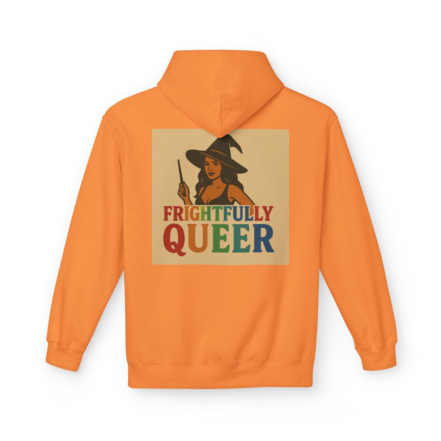 Frightfully Queer Fleece Hoodie, Unisex Halloween Hoodie, Fall Fashion, LGBTQ+ Pride Sweatshirt, Cozy Casual Wear