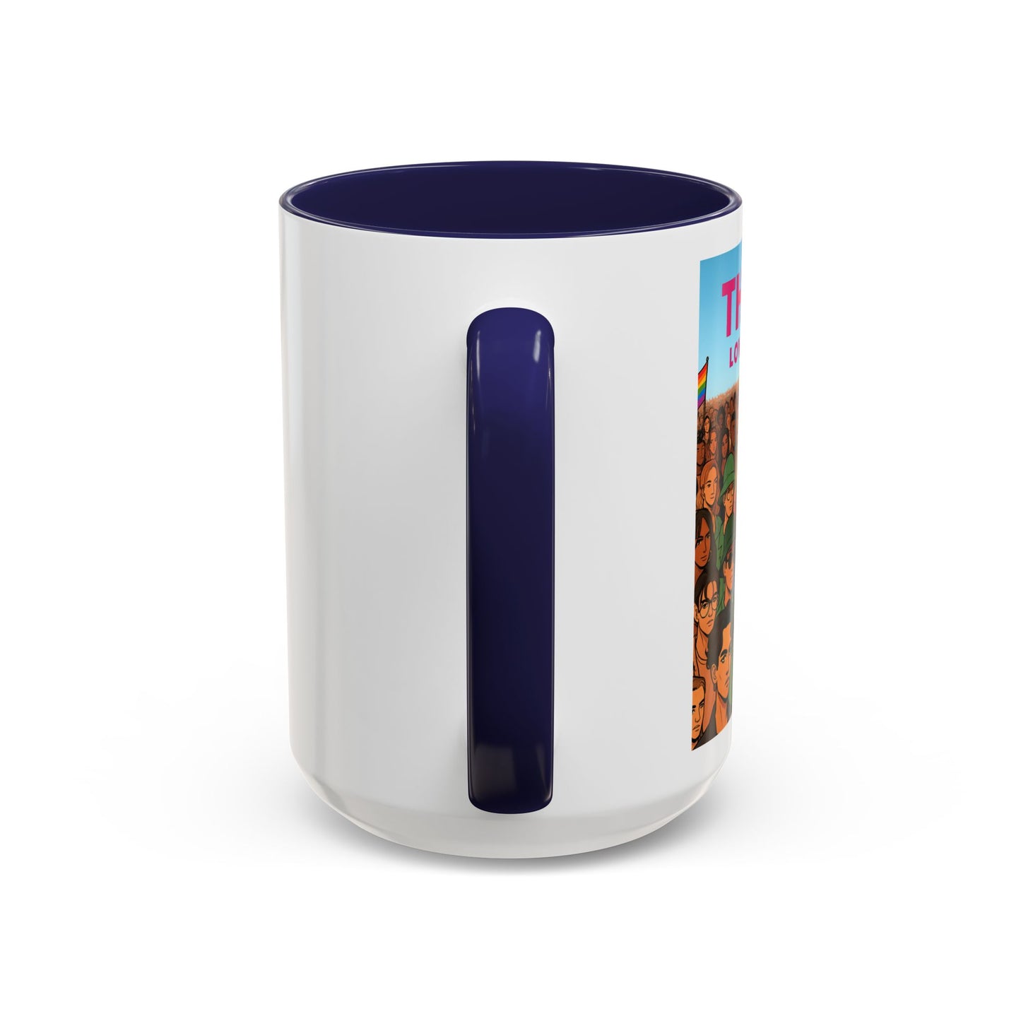 Celebrate Diversity Accent Coffee Mug | LGBTQ+ Pride Mug | Unique Gift for Allies and Activists | Perfect for Home or Office