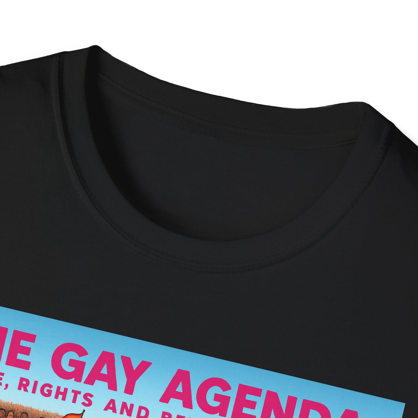 Colorful Pride T-Shirt | The Gay Agenda Tee, LGBTQ+ Apparel, Gay Rights Shirt, Pride Month Clothing, Festival Wear