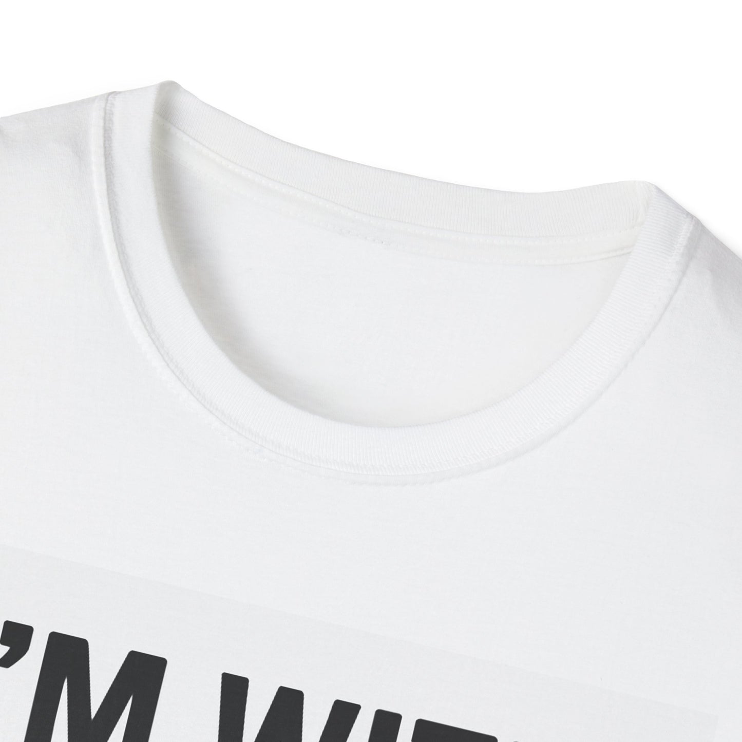 Unisex Pride T-Shirt - I'm With Him and Him, Poly and EMN Apparel