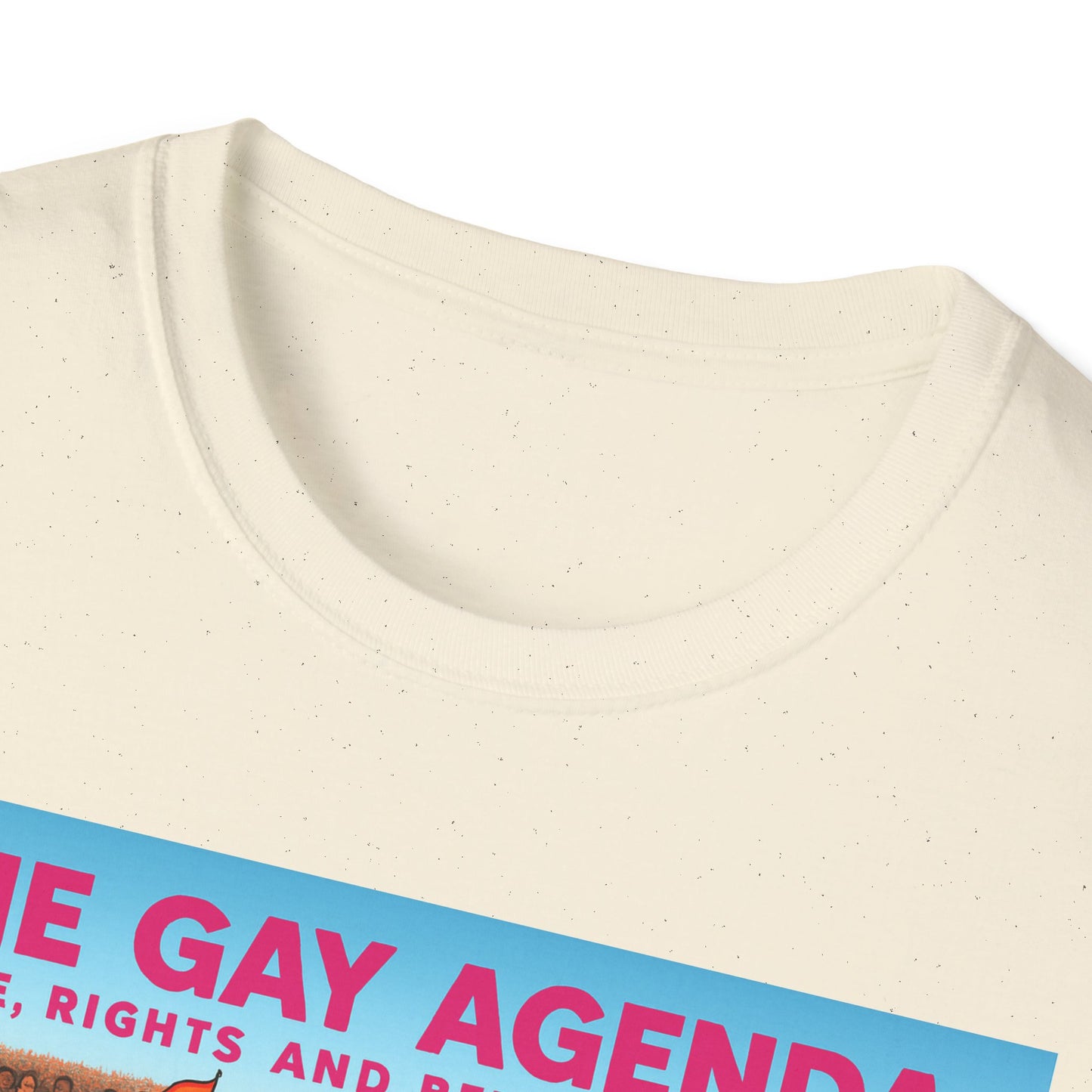 Colorful Pride T-Shirt | The Gay Agenda Tee, LGBTQ+ Apparel, Gay Rights Shirt, Pride Month Clothing, Festival Wear