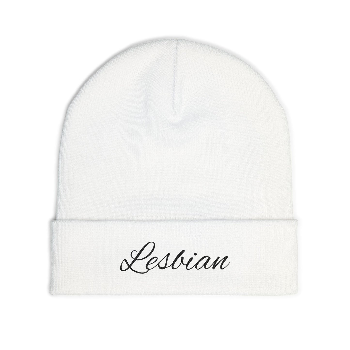 Embroidered Knit Beanie - Cozy Winter Hat for Warmth & Style, Ideal for LGBTQ+ Pride, Gifts for Friends, Casual Wear