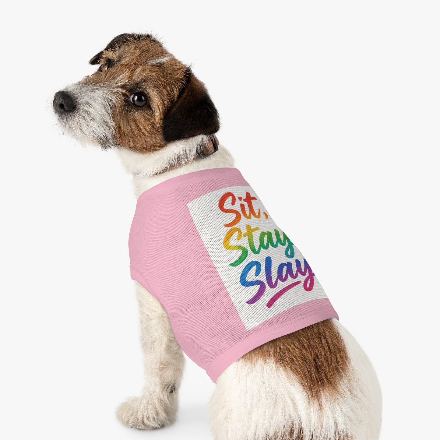 Rainbow Pet Tank Top: Dog Apparel, Cute Pet Outfit, LGBTQ+ Pride Pet Shirt, Fun Summer Wear, Gift for Pet Lovers