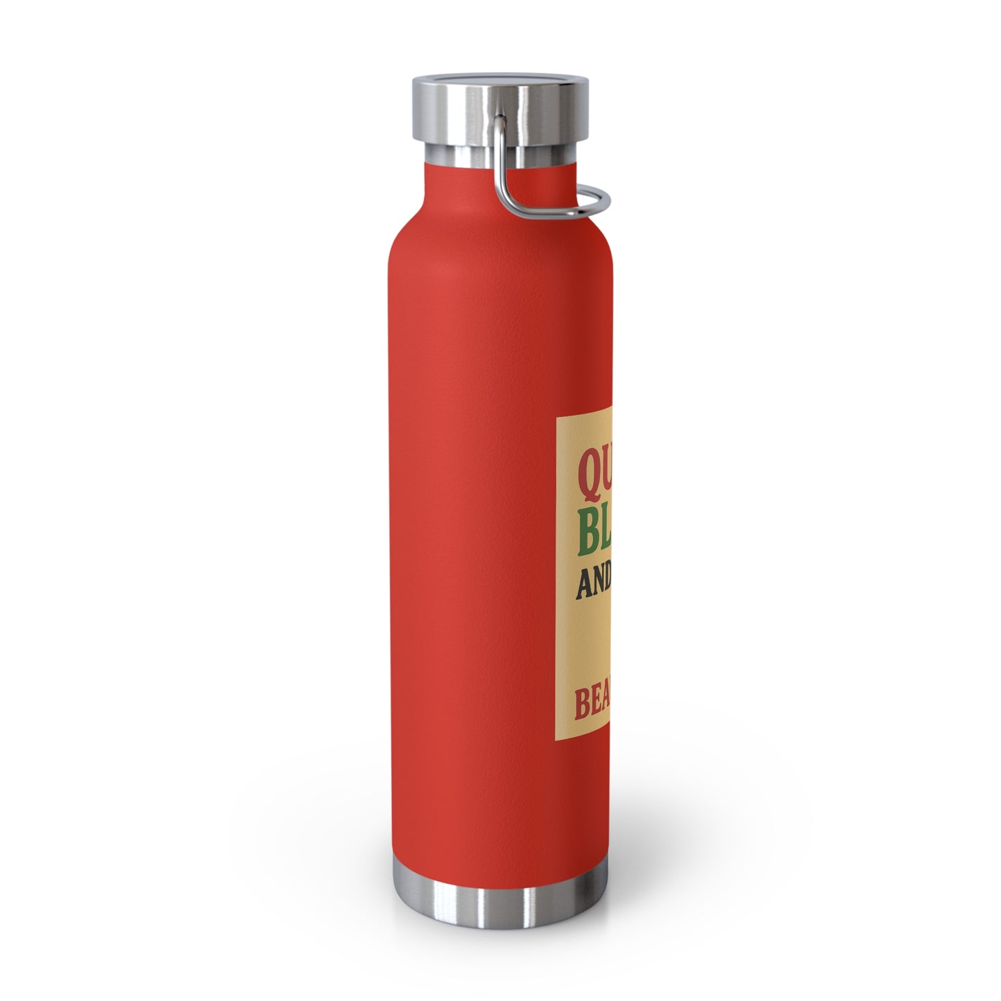 Queer Black and Beautiful Travel Bottle - Stylish Insulated Water Bottle, Eco-Friendly Hydration for Activists, Pride Events, Gifts