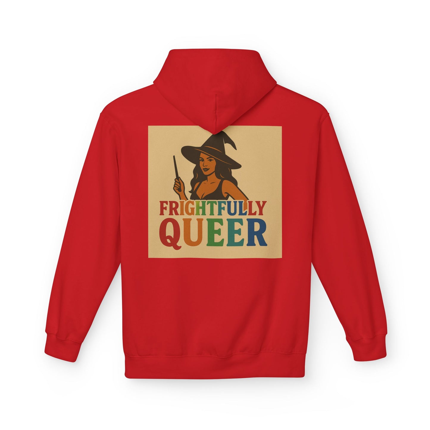 Frightfully Queer Fleece Hoodie, Unisex Halloween Hoodie, Fall Fashion, LGBTQ+ Pride Sweatshirt, Cozy Casual Wear