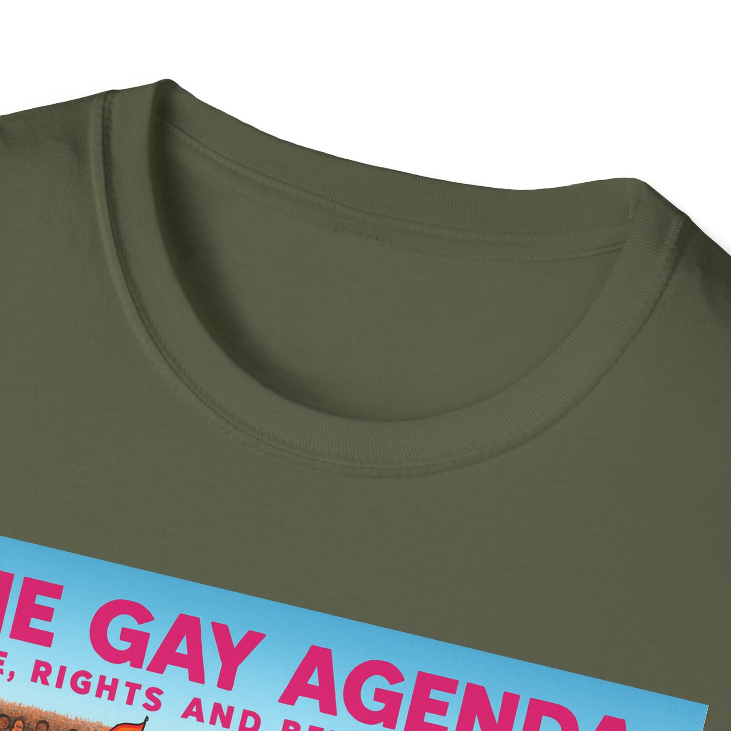 Colorful Pride T-Shirt | The Gay Agenda Tee, LGBTQ+ Apparel, Gay Rights Shirt, Pride Month Clothing, Festival Wear