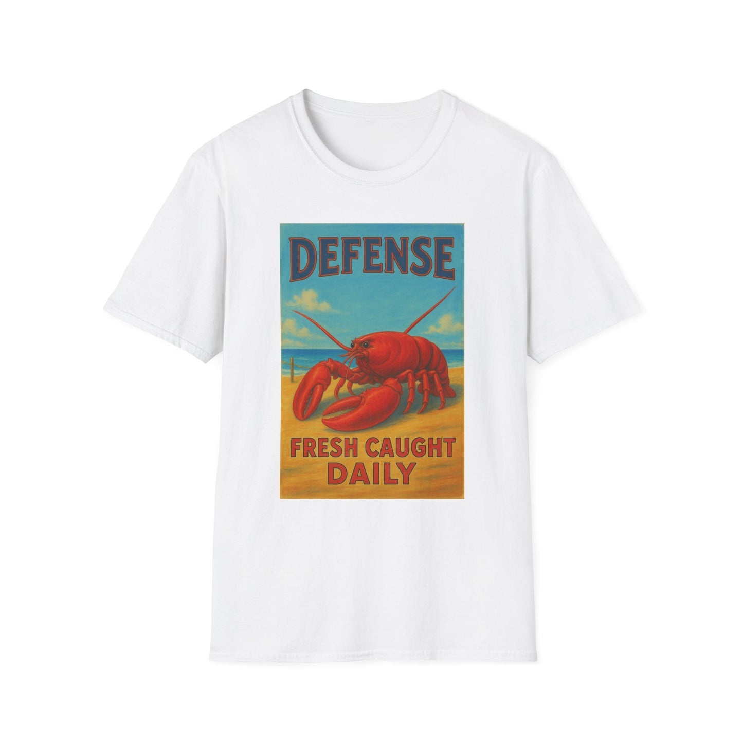Maine Defense Attorney T-Shirt for Seafood Lovers, Unisex Tee, Quirky Gift for Lawyers, Beachwear, Maine Vacation Merch
