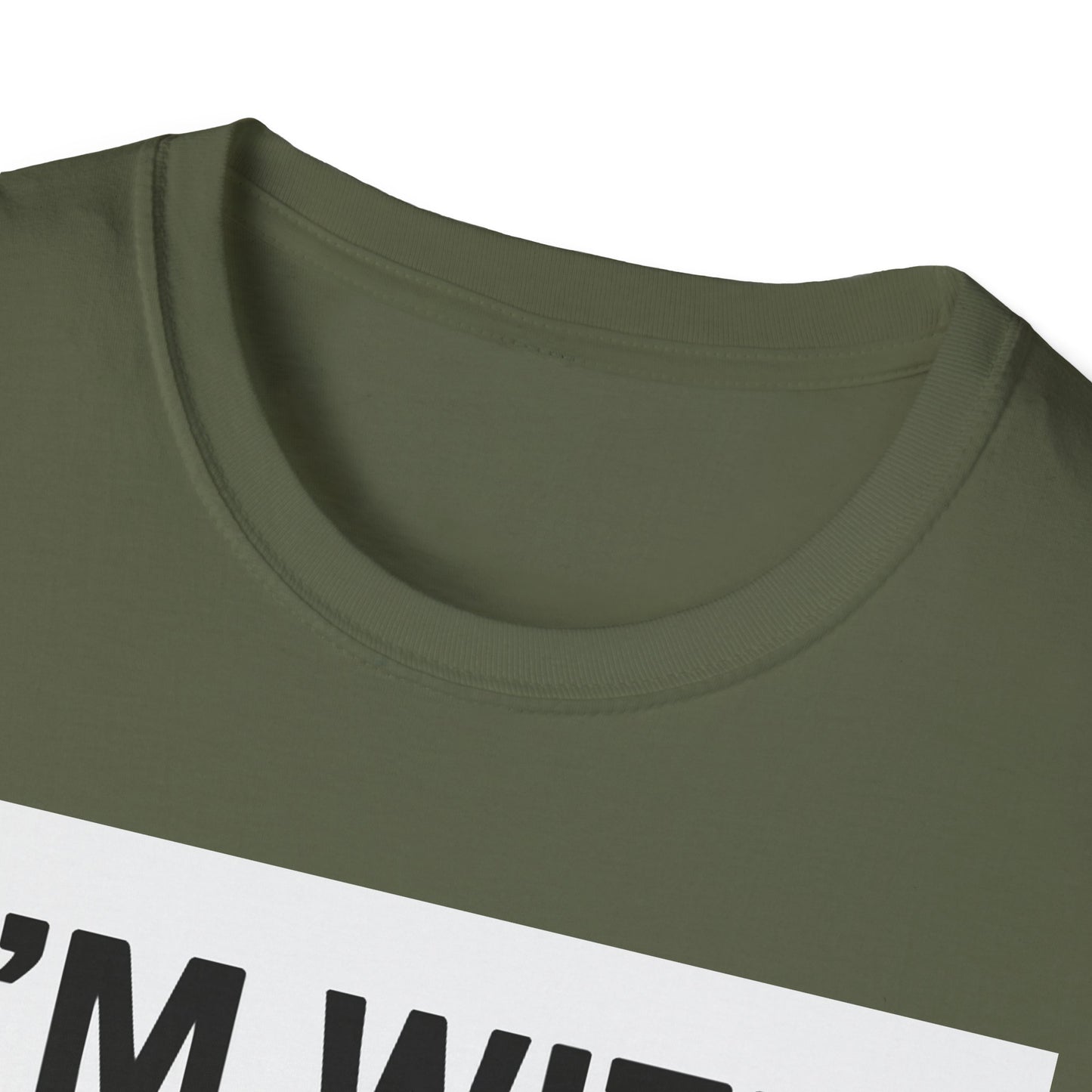 Unisex Pride T-Shirt - I'm With Him and Him, Poly and EMN Apparel
