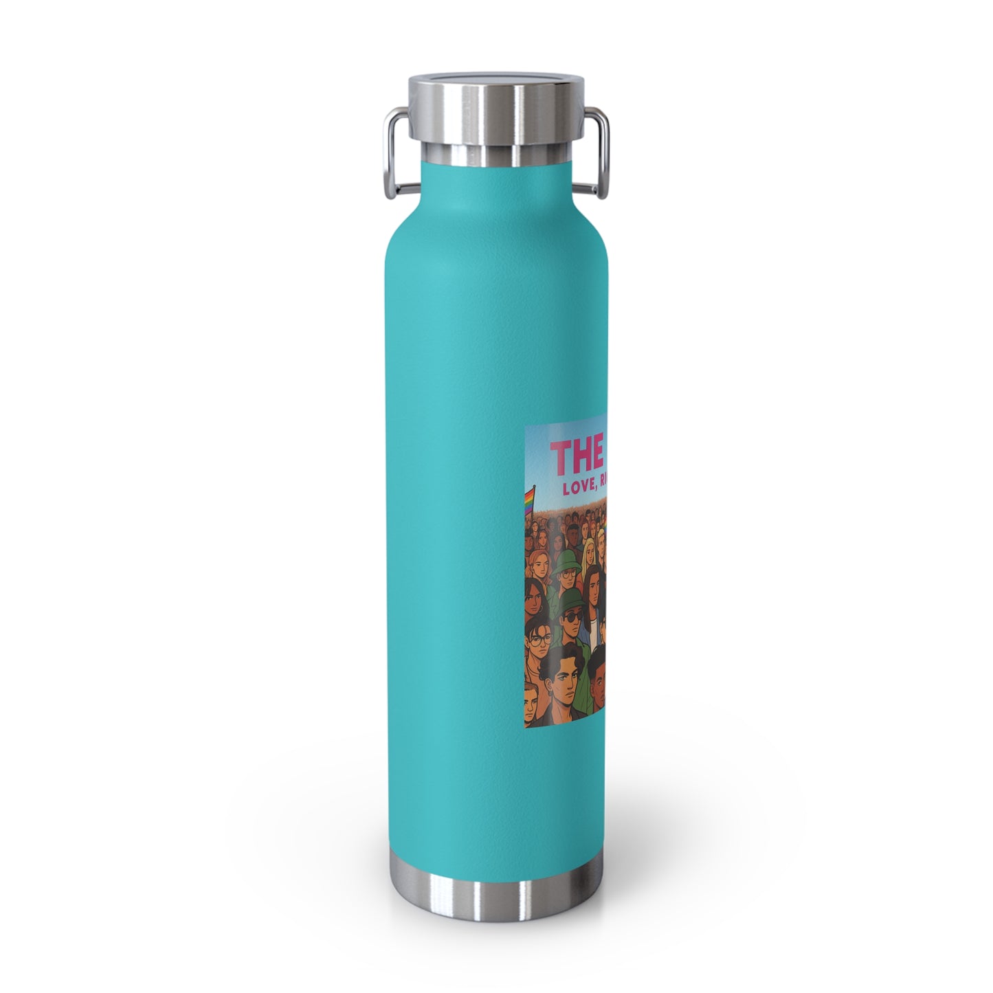 LGBTQ+ Insulated Water Bottle, Eco-Friendly Hydration, Pride Gifts, Trendy Travel Mug, Stainless Steel Flask