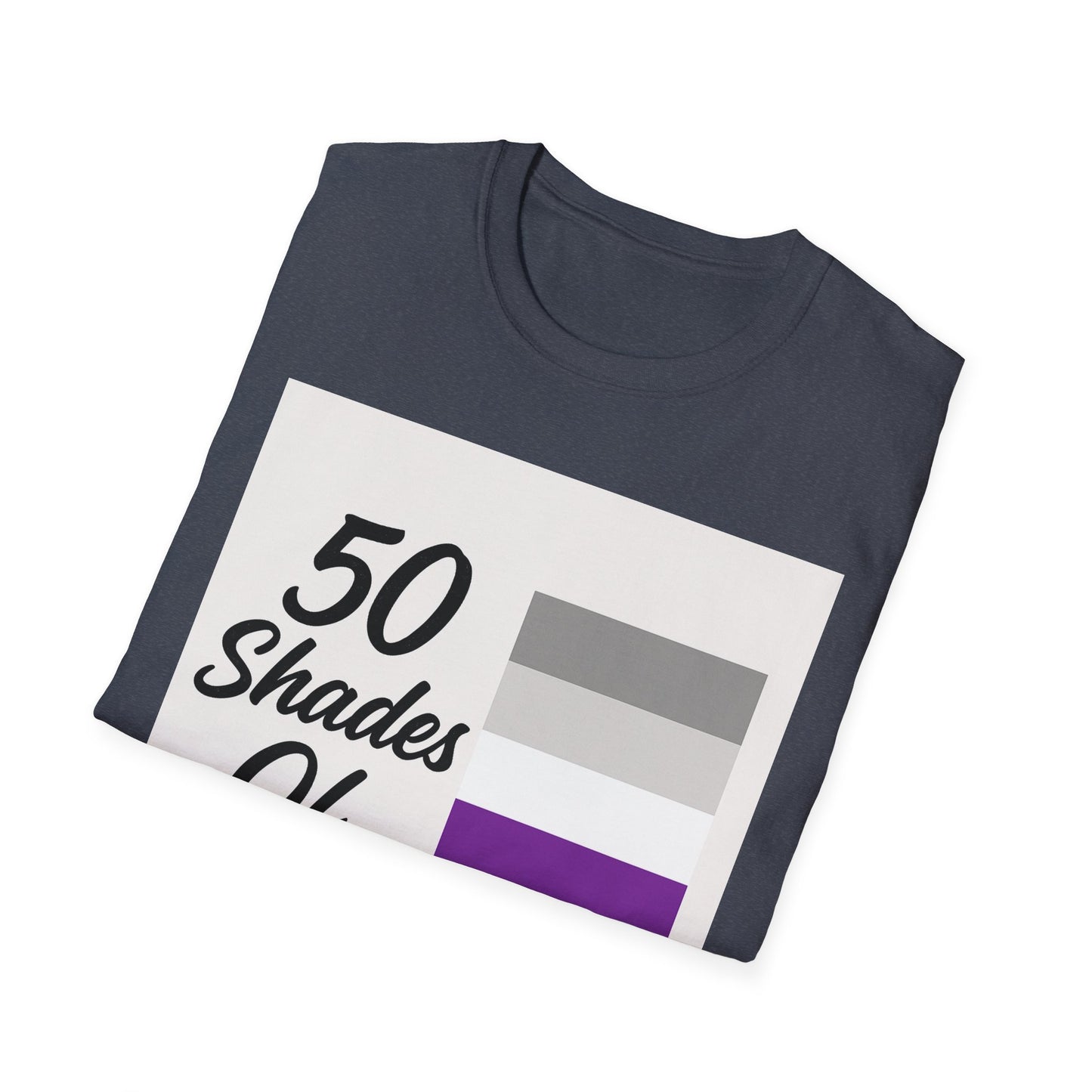 Graysexual Unisex Softstyle T-Shirt - 50 Shades Of Pride Tee, LGBTQ+ Apparel, Casual Wear, Birthday Gift, Comfortable Everyday Shirt