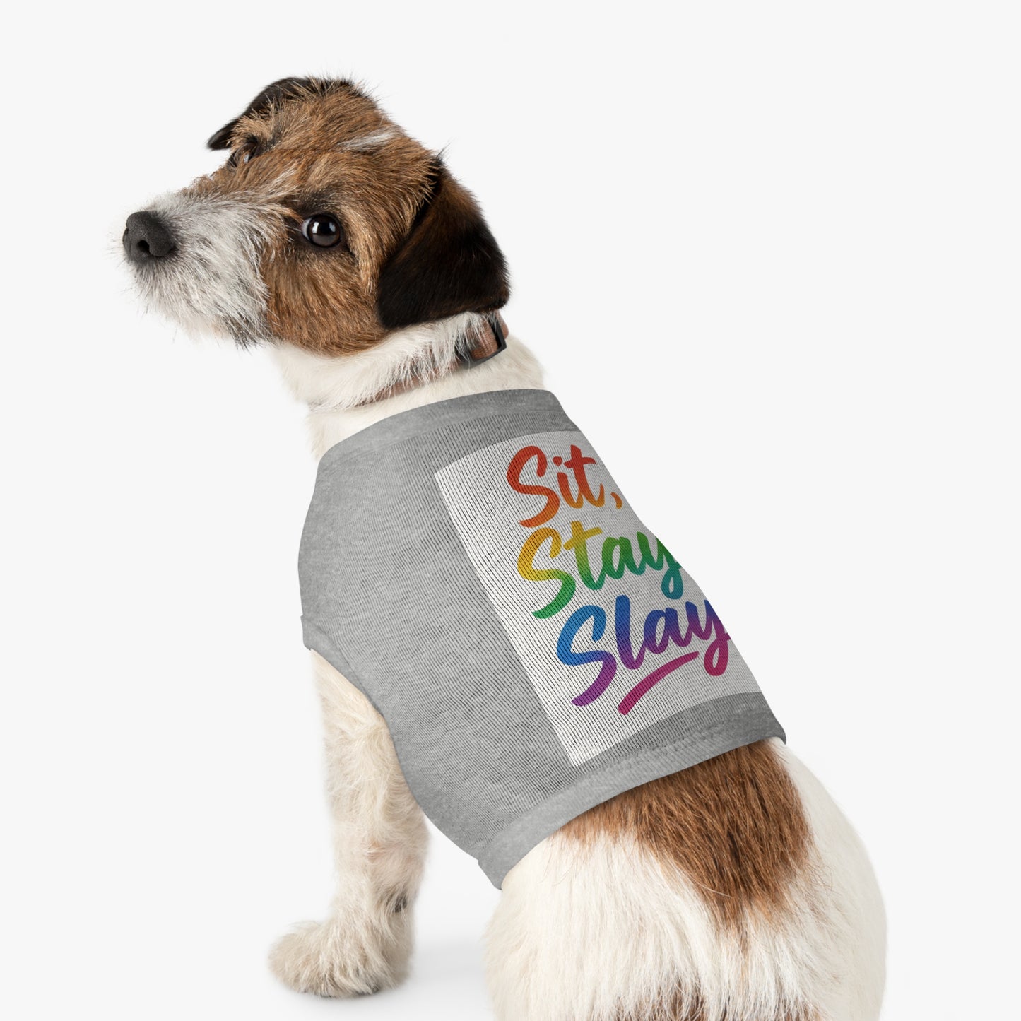 Rainbow Pet Tank Top: Dog Apparel, Cute Pet Outfit, LGBTQ+ Pride Pet Shirt, Fun Summer Wear, Gift for Pet Lovers