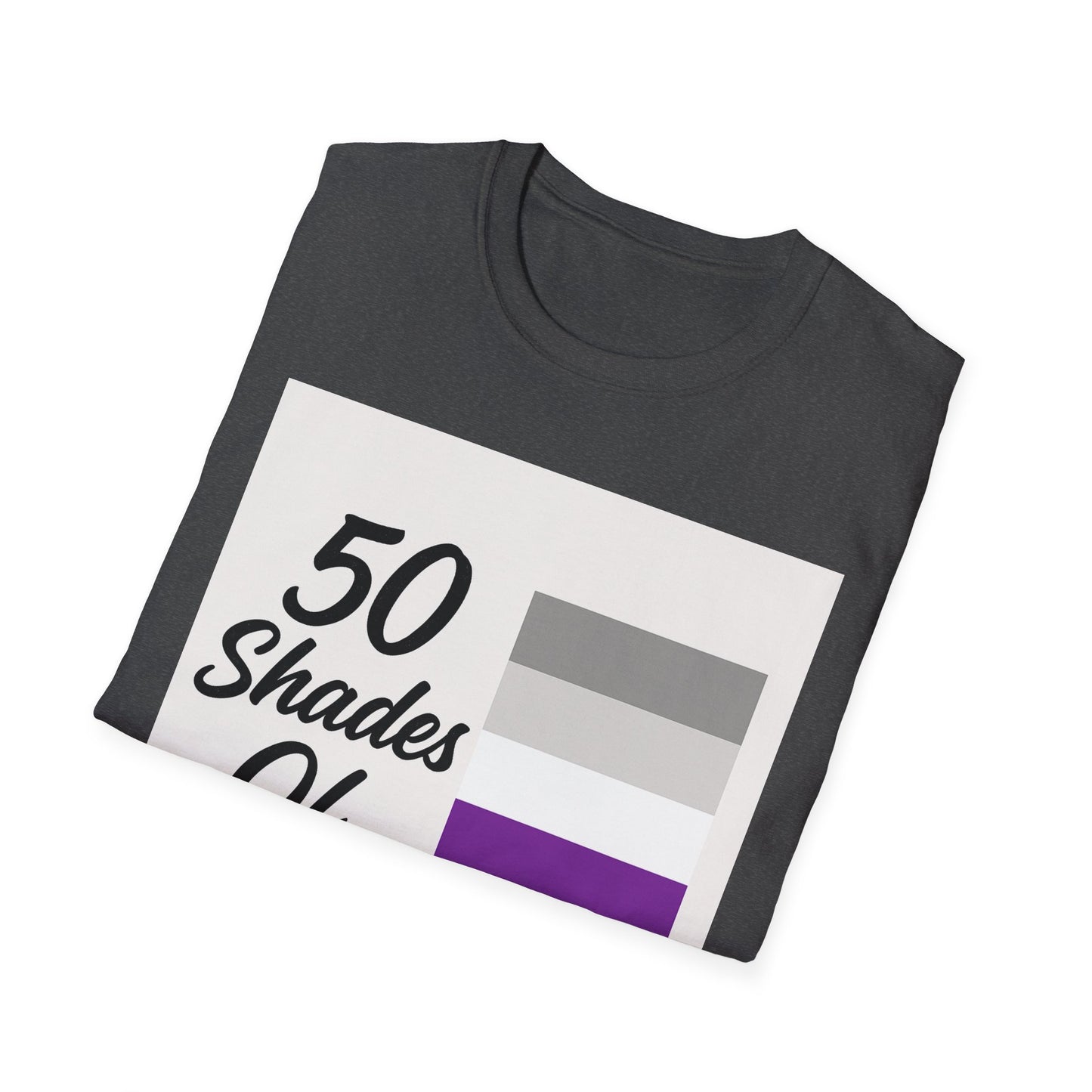 Graysexual Unisex Softstyle T-Shirt - 50 Shades Of Pride Tee, LGBTQ+ Apparel, Casual Wear, Birthday Gift, Comfortable Everyday Shirt