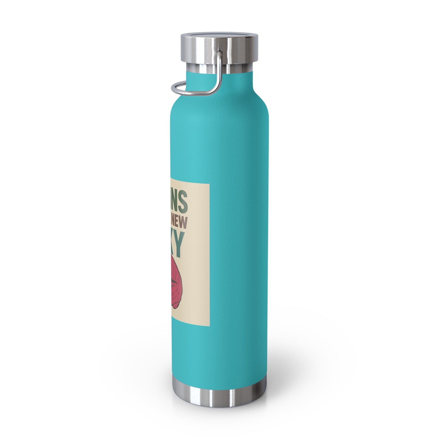 Sapiosexual-Copper Vacuum Insulated Water Bottle, 22oz - Brains Are The New Sexy, Eco-Friendly, Gift for Students, Health Enthusiasts,