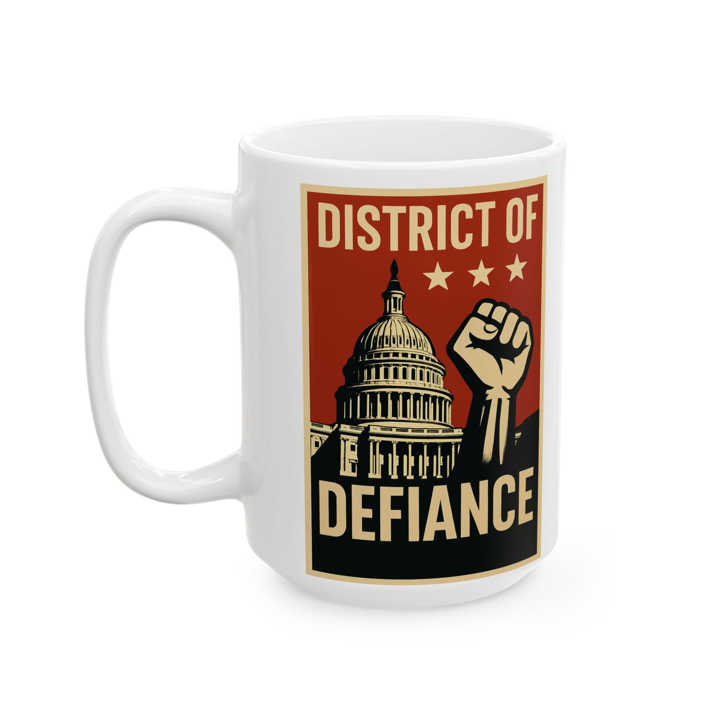 Empowerment Ceramic Mug, Inspirational Coffee Cup, Motivational Mug Gift, Art Print Mug, Perfect for Home Office, Protester Mug
