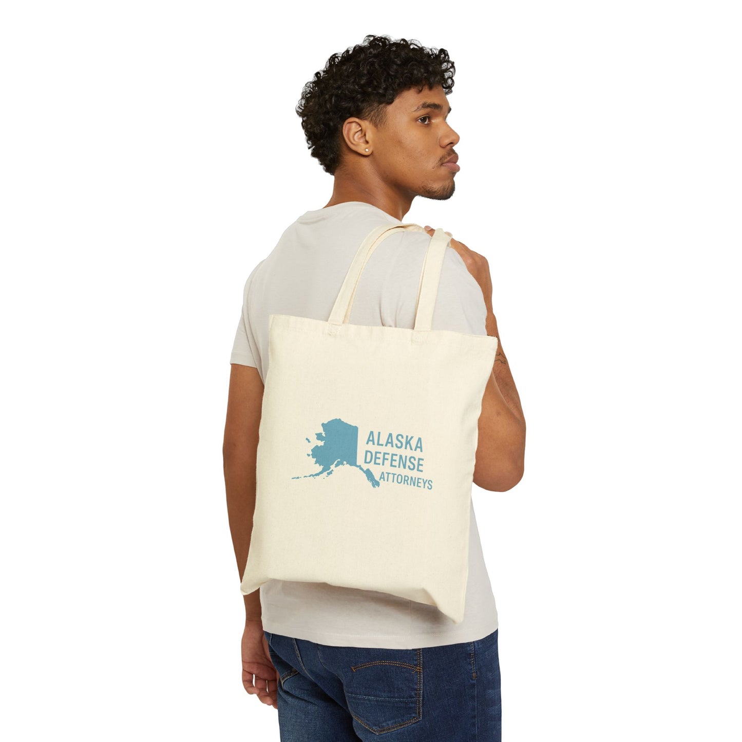 Alaska Defense Attorney Cotton Canvas Tote Bag , Legal Tote, Eco-Friendly Bag, Gift for Law Students, Office Organizer, Holiday Gift