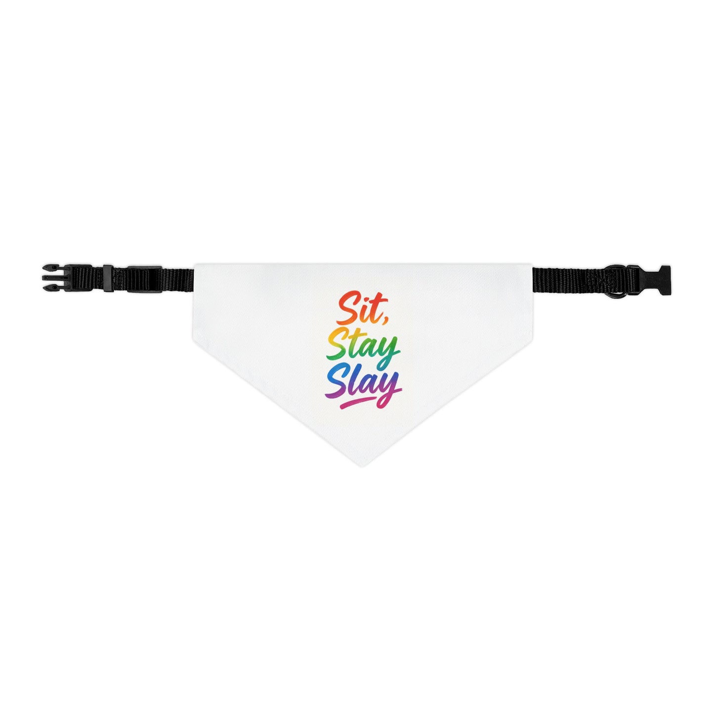 Rainbow Pet Bandana Collar, Fun Dog Accessory, Gift for Pet Lovers, Stylish Dog Bandana, LGBTQIA